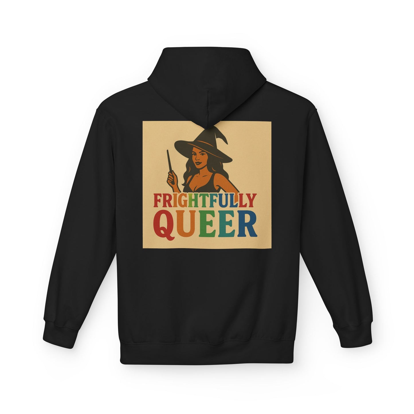 Frightfully Queer Fleece Hoodie, Unisex Halloween Hoodie, Fall Fashion, LGBTQ+ Pride Sweatshirt, Cozy Casual Wear
