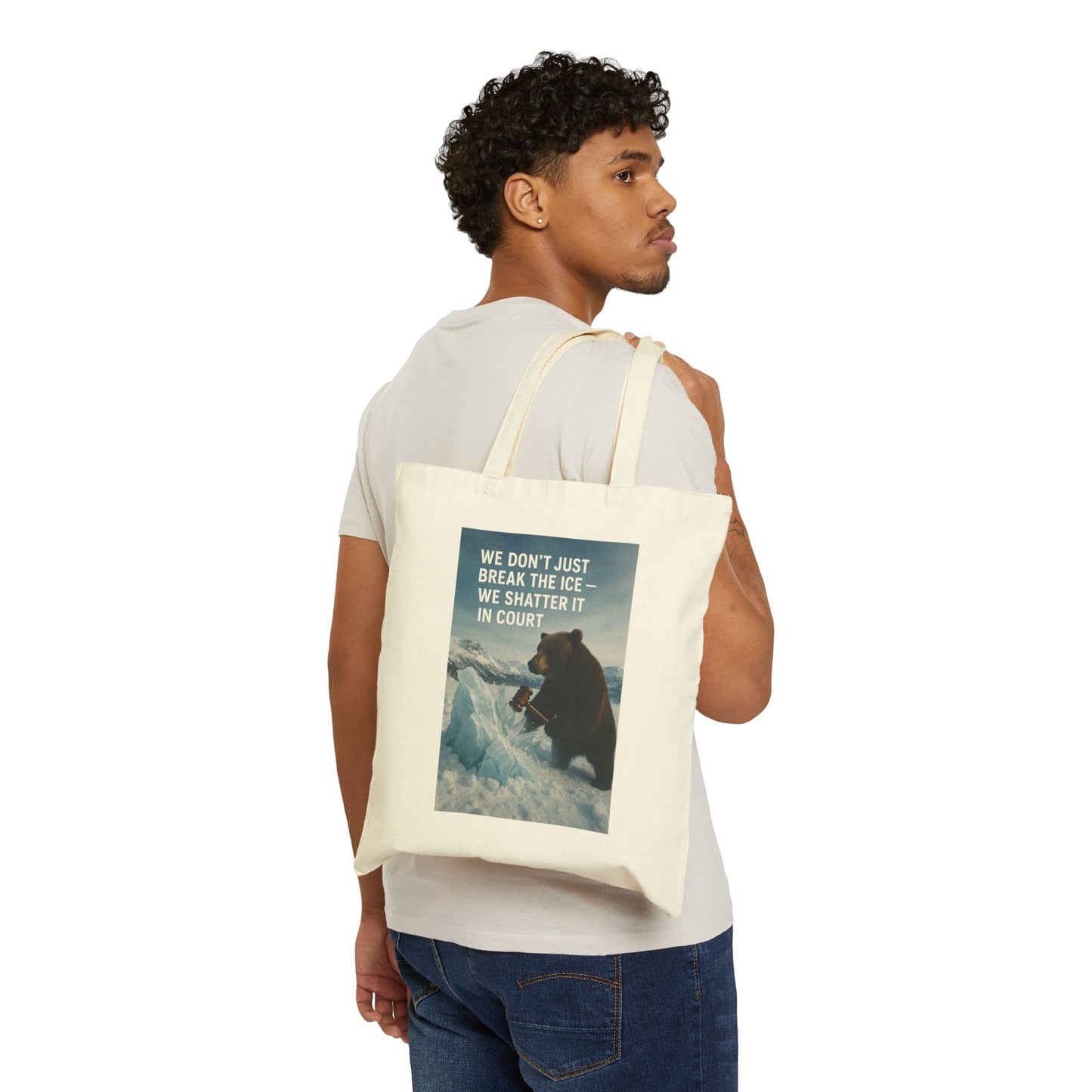 Alaska Defense Attorney Cotton Canvas Tote Bag , Legal Tote, Eco-Friendly Bag, Gift for Law Students, Office Organizer, Holiday Gift