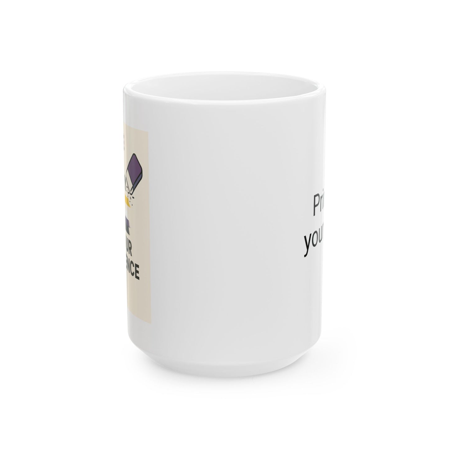 Nonbinary Ceramic Mug, Coffee Cup, Gift for Friends, Home Office Decor, Encouragement Gift, Daily Inspiration