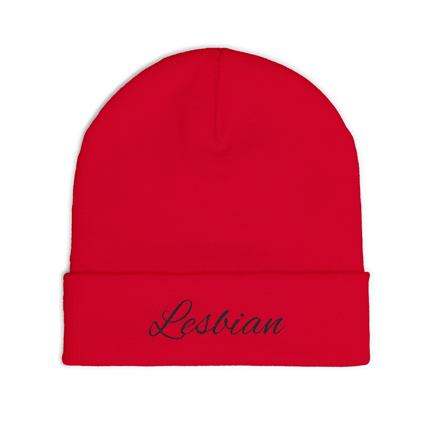 Embroidered Knit Beanie - Cozy Winter Hat for Warmth & Style, Ideal for LGBTQ+ Pride, Gifts for Friends, Casual Wear