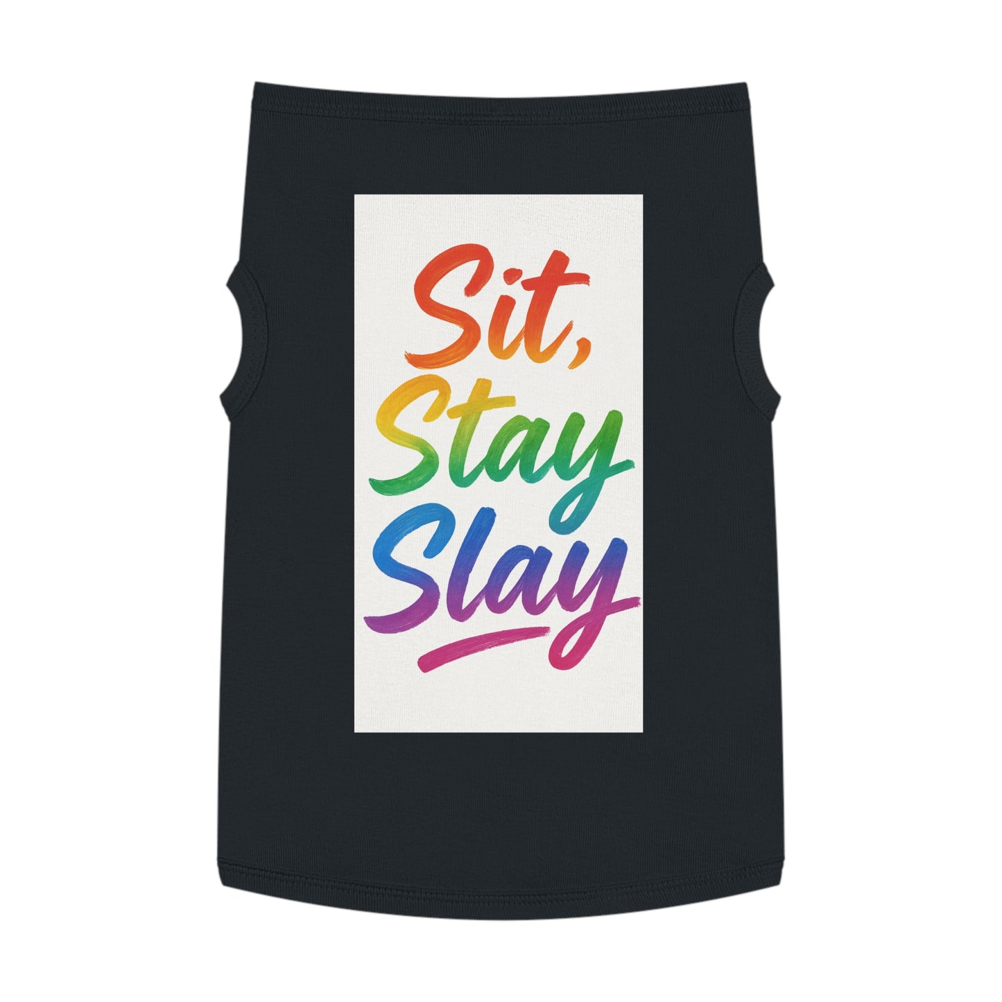 Rainbow Pet Tank Top: Dog Apparel, Cute Pet Outfit, LGBTQ+ Pride Pet Shirt, Fun Summer Wear, Gift for Pet Lovers