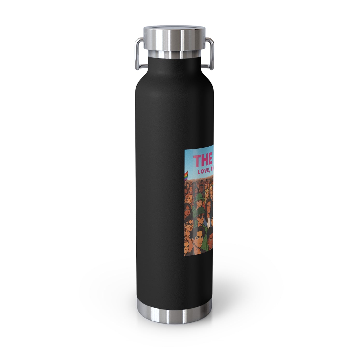 LGBTQ+ Insulated Water Bottle, Eco-Friendly Hydration, Pride Gifts, Trendy Travel Mug, Stainless Steel Flask