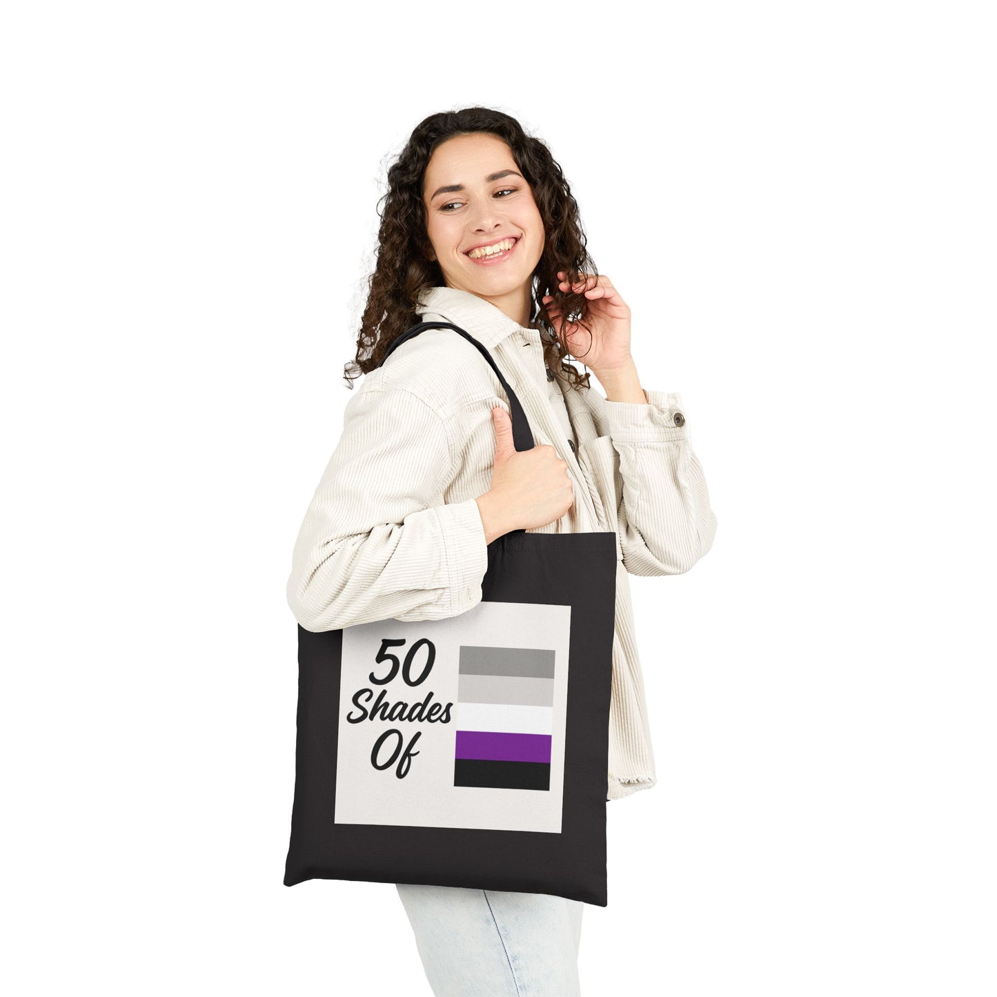 Graysexual - 50 Shades Of Cotton Canvas Tote Bag - Eco-Friendly, Reusable Shopping Bag, Gift for Book Lovers, Stylish Grocery Tote, Everyday Carryall