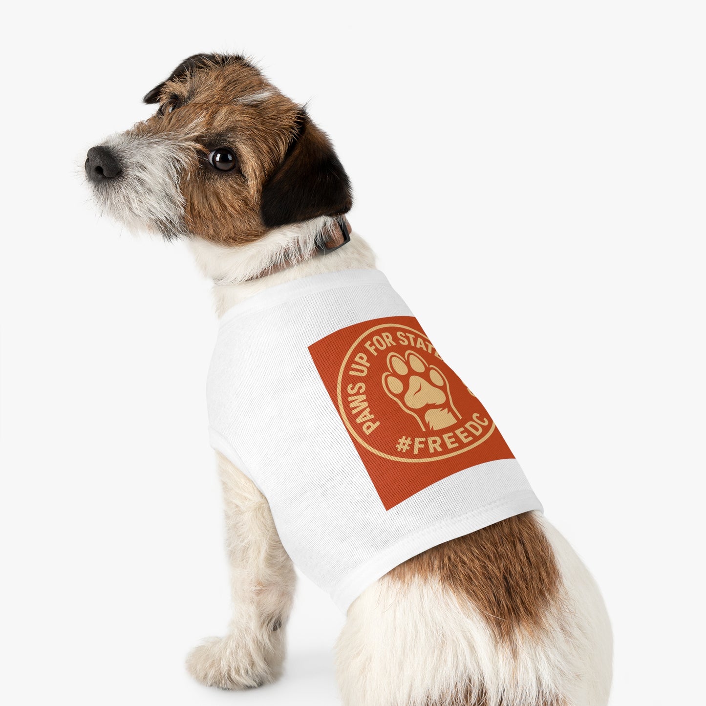 Pet Tank Top for Dogs, Paws Up for Statehood Tee, Dog Pride Apparel, Cute Pet Clothing, Funny Dog Shirt, Ideal for Pet Lovers