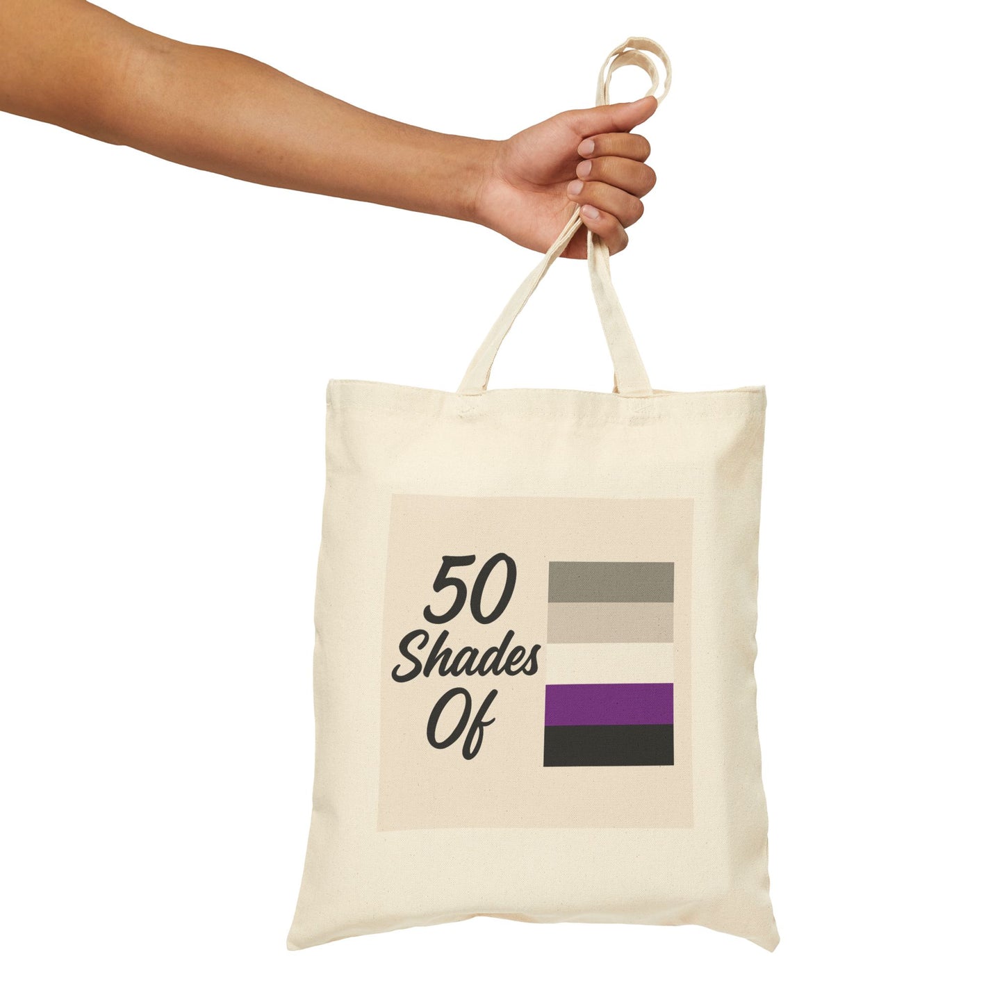 Graysexual - 50 Shades Of Cotton Canvas Tote Bag - Eco-Friendly, Reusable Shopping Bag, Gift for Book Lovers, Stylish Grocery Tote, Everyday Carryall