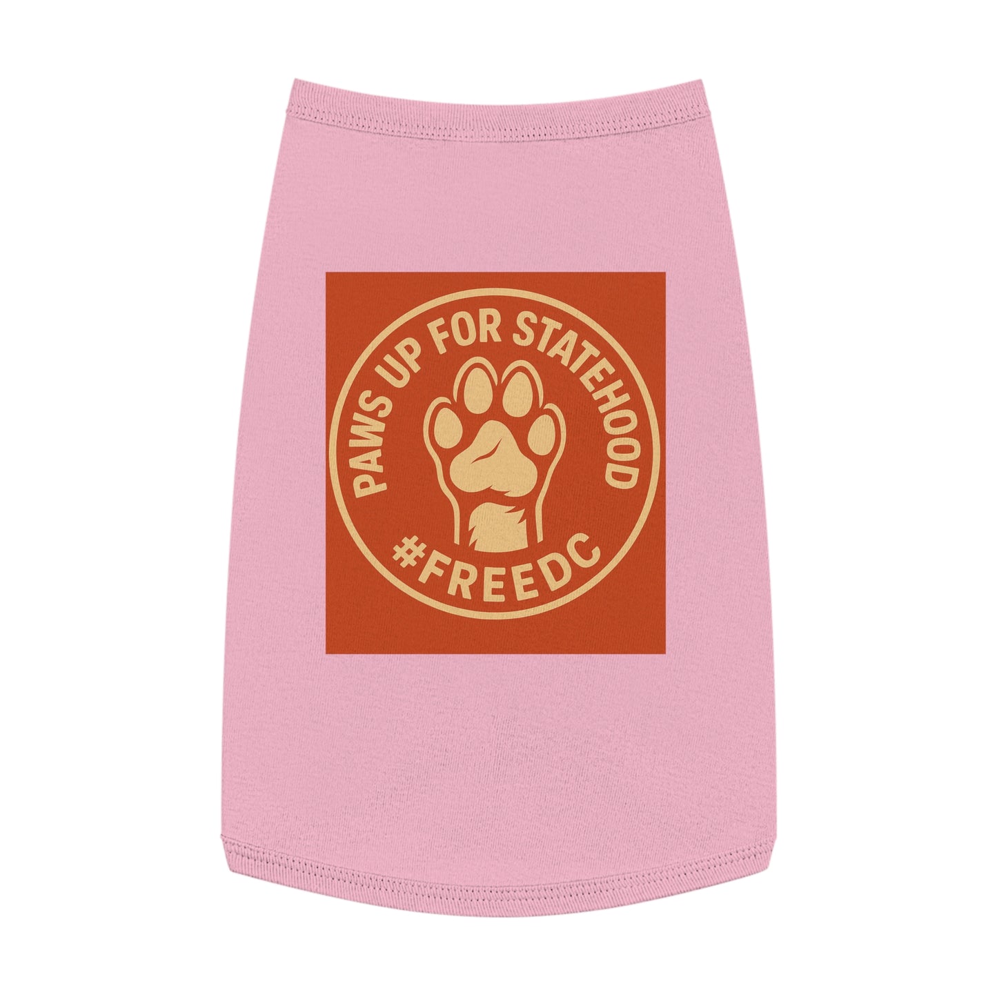 Pet Tank Top for Dogs, Paws Up for Statehood Tee, Dog Pride Apparel, Cute Pet Clothing, Funny Dog Shirt, Ideal for Pet Lovers