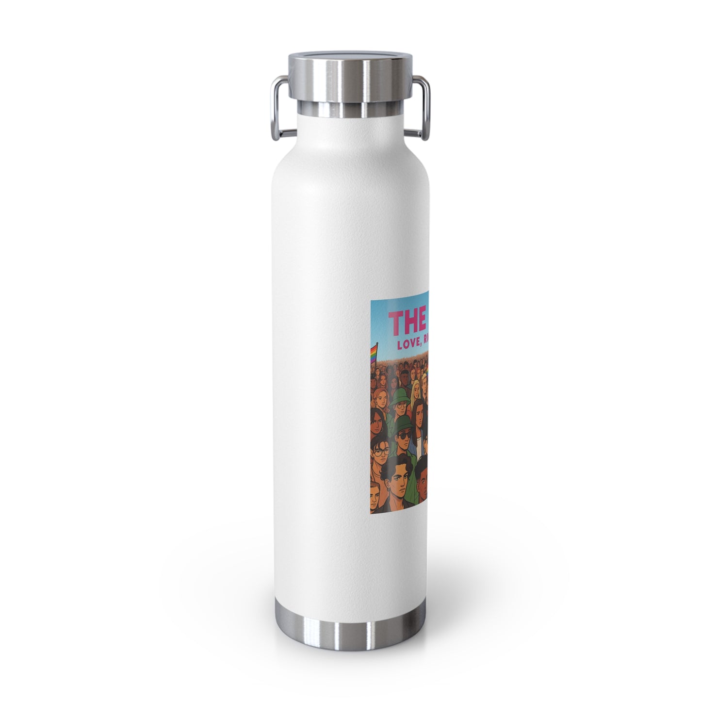 LGBTQ+ Insulated Water Bottle, Eco-Friendly Hydration, Pride Gifts, Trendy Travel Mug, Stainless Steel Flask