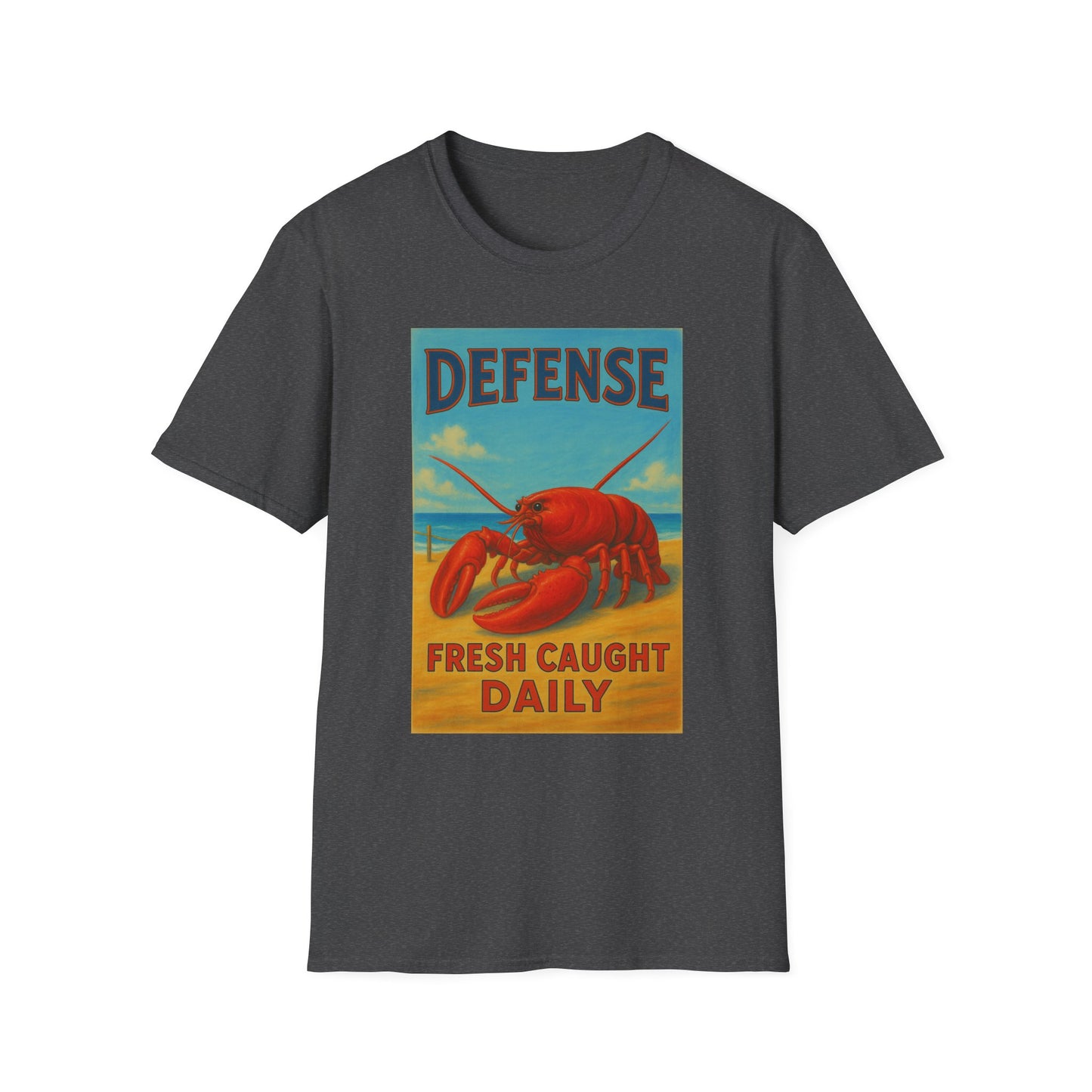 Maine Defense Attorney T-Shirt for Seafood Lovers, Unisex Tee, Quirky Gift for Lawyers, Beachwear, Maine Vacation Merch