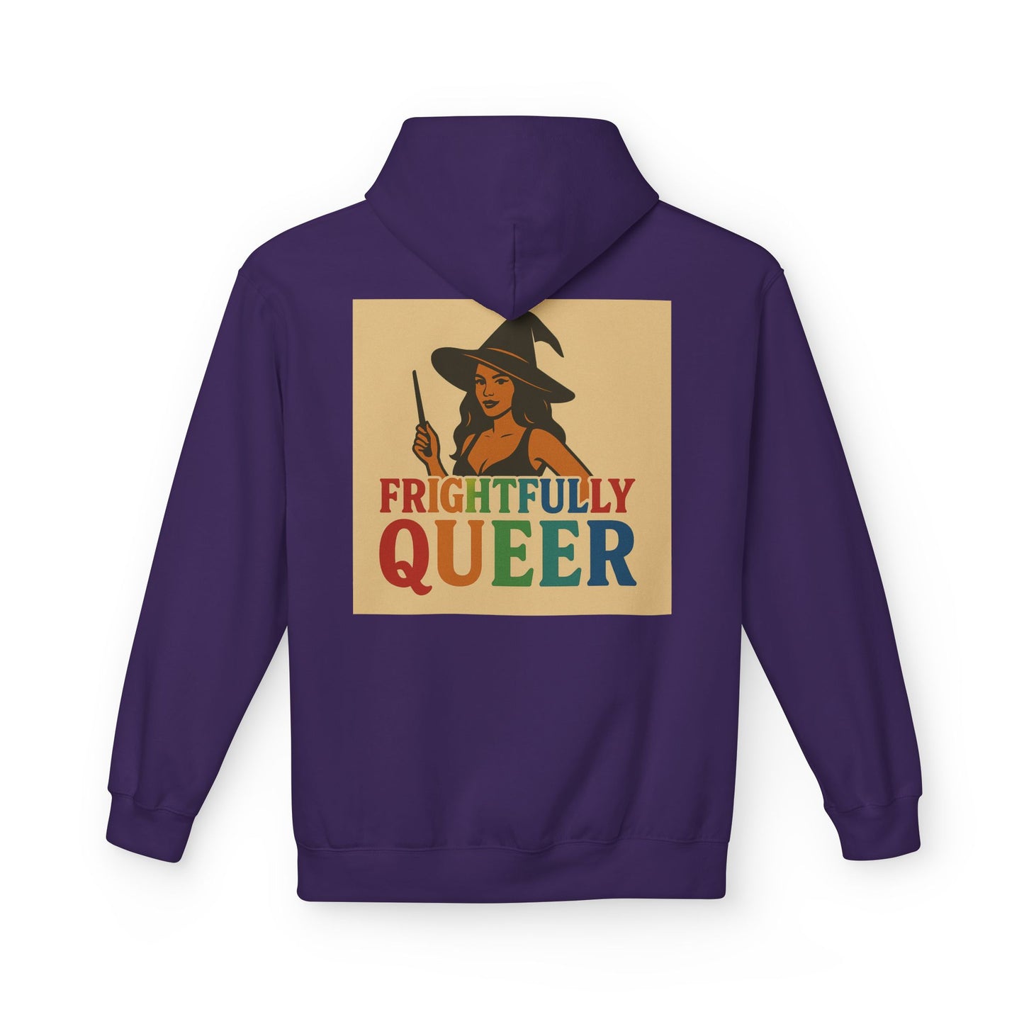 Frightfully Queer Fleece Hoodie, Unisex Halloween Hoodie, Fall Fashion, LGBTQ+ Pride Sweatshirt, Cozy Casual Wear