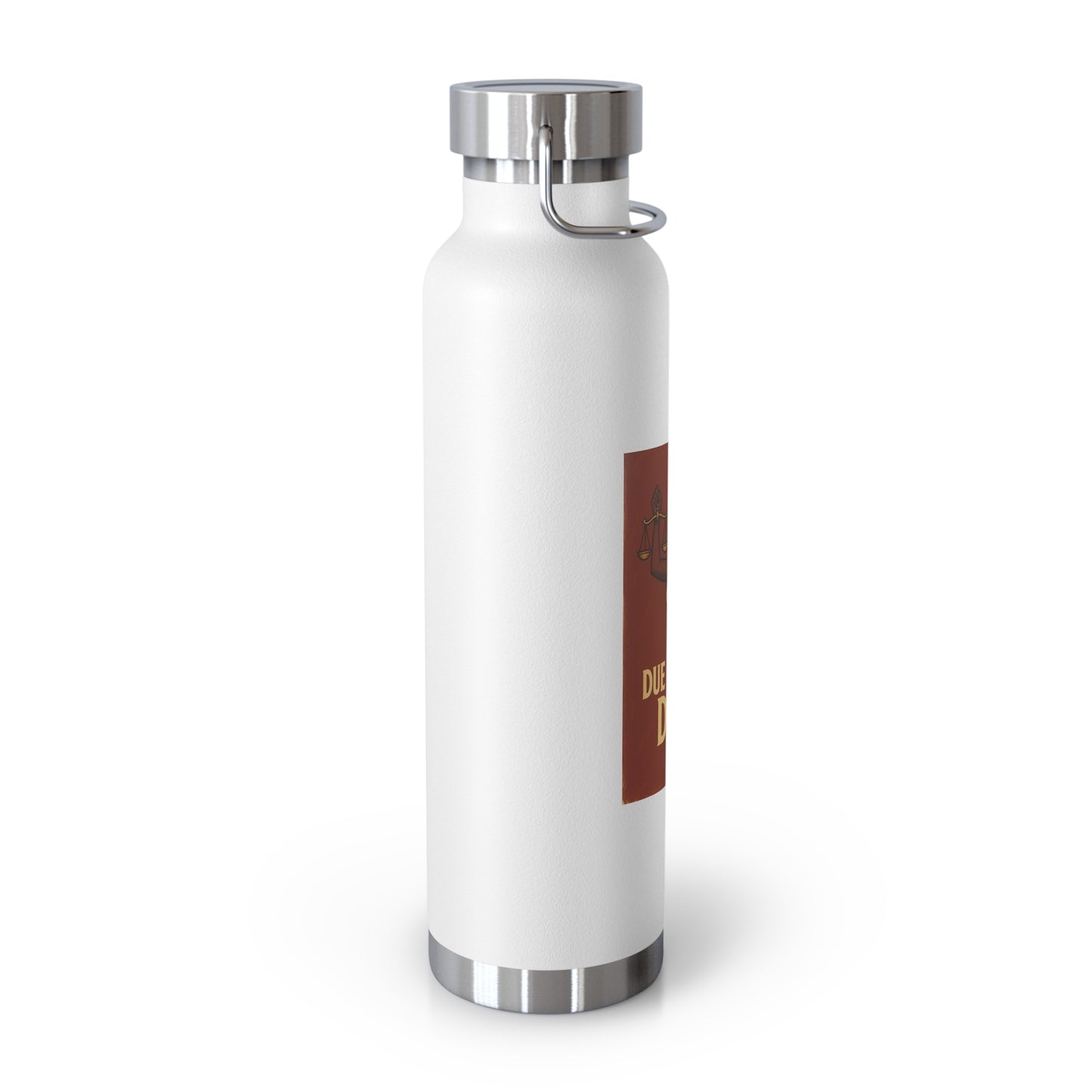 Due Process Diva Copper Vacuum Insulated Bottle | 22oz Water Bottle, Motivational Gifts, Eco-Friendly, Travel Bottle, Unique Design