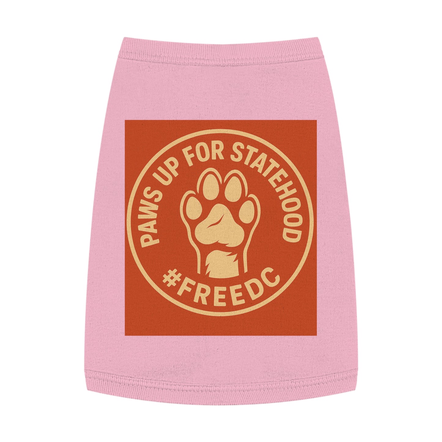 Pet Tank Top for Dogs, Paws Up for Statehood Tee, Dog Pride Apparel, Cute Pet Clothing, Funny Dog Shirt, Ideal for Pet Lovers