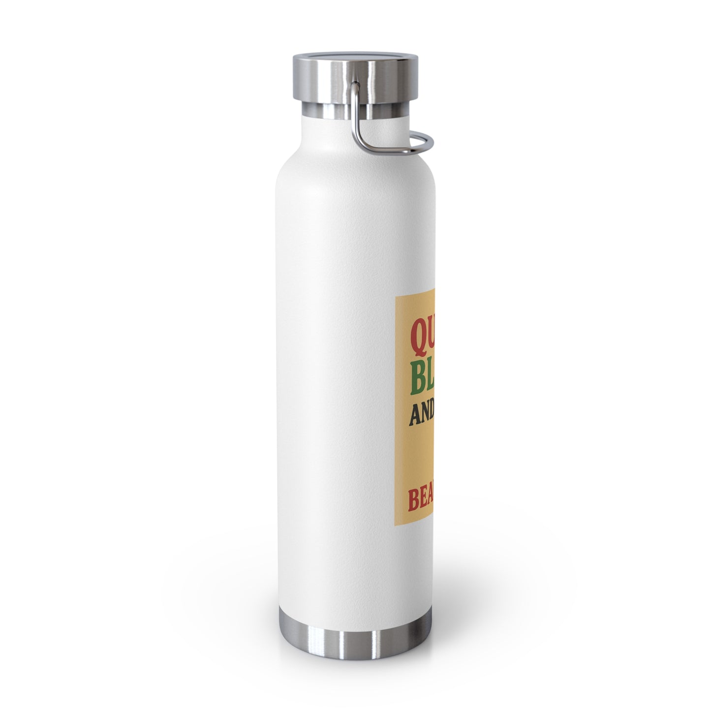 Queer Black and Beautiful Travel Bottle - Stylish Insulated Water Bottle, Eco-Friendly Hydration for Activists, Pride Events, Gifts