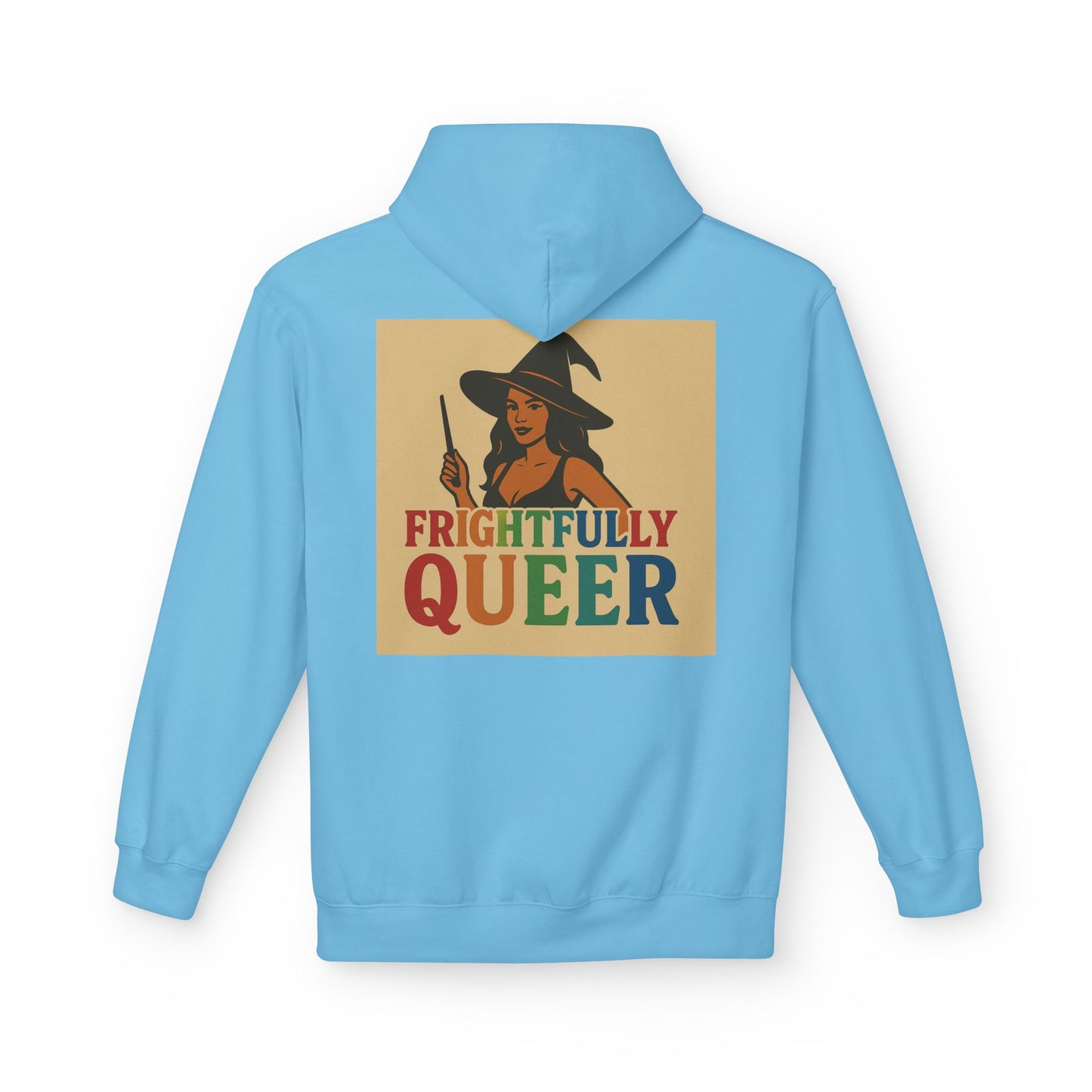 Frightfully Queer Fleece Hoodie, Unisex Halloween Hoodie, Fall Fashion, LGBTQ+ Pride Sweatshirt, Cozy Casual Wear