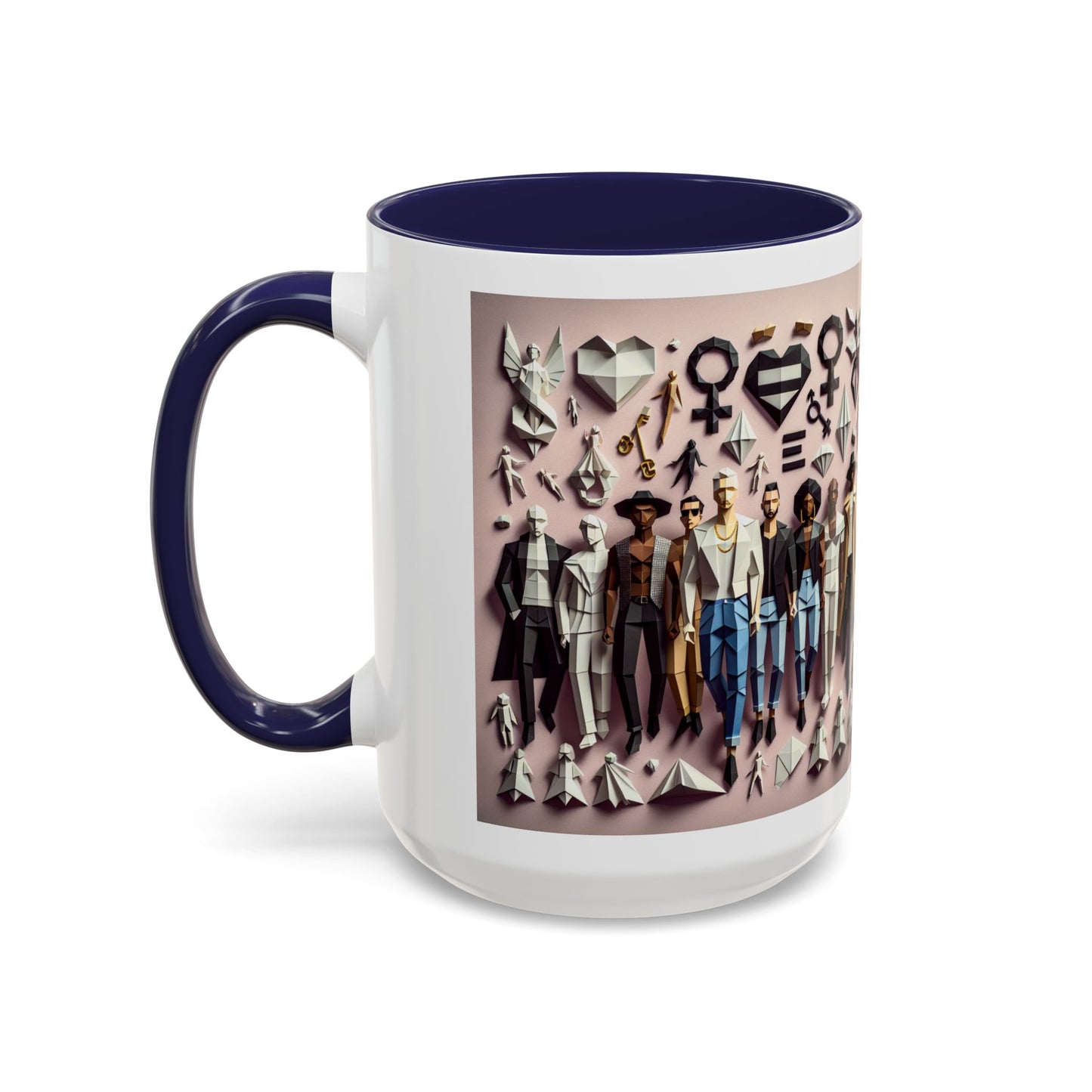 LGBTQIA Pride - Chic Accent Coffee Mug, Unique Artistic Mug, Gift for Coffee Lovers, Modern Home Decor, Ideal for Birthdays & Holidays