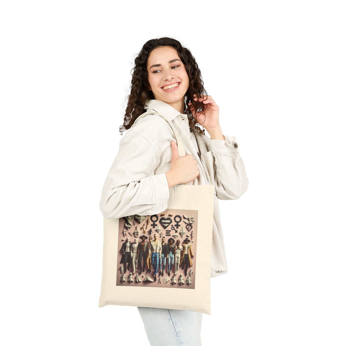 LGBTQIA Pride - Chic Graphic Cotton Canvas Tote Bag, Stylish Eco-Friendly Bag, Everyday Carryall, Perfect for Shopping, Gift for Her