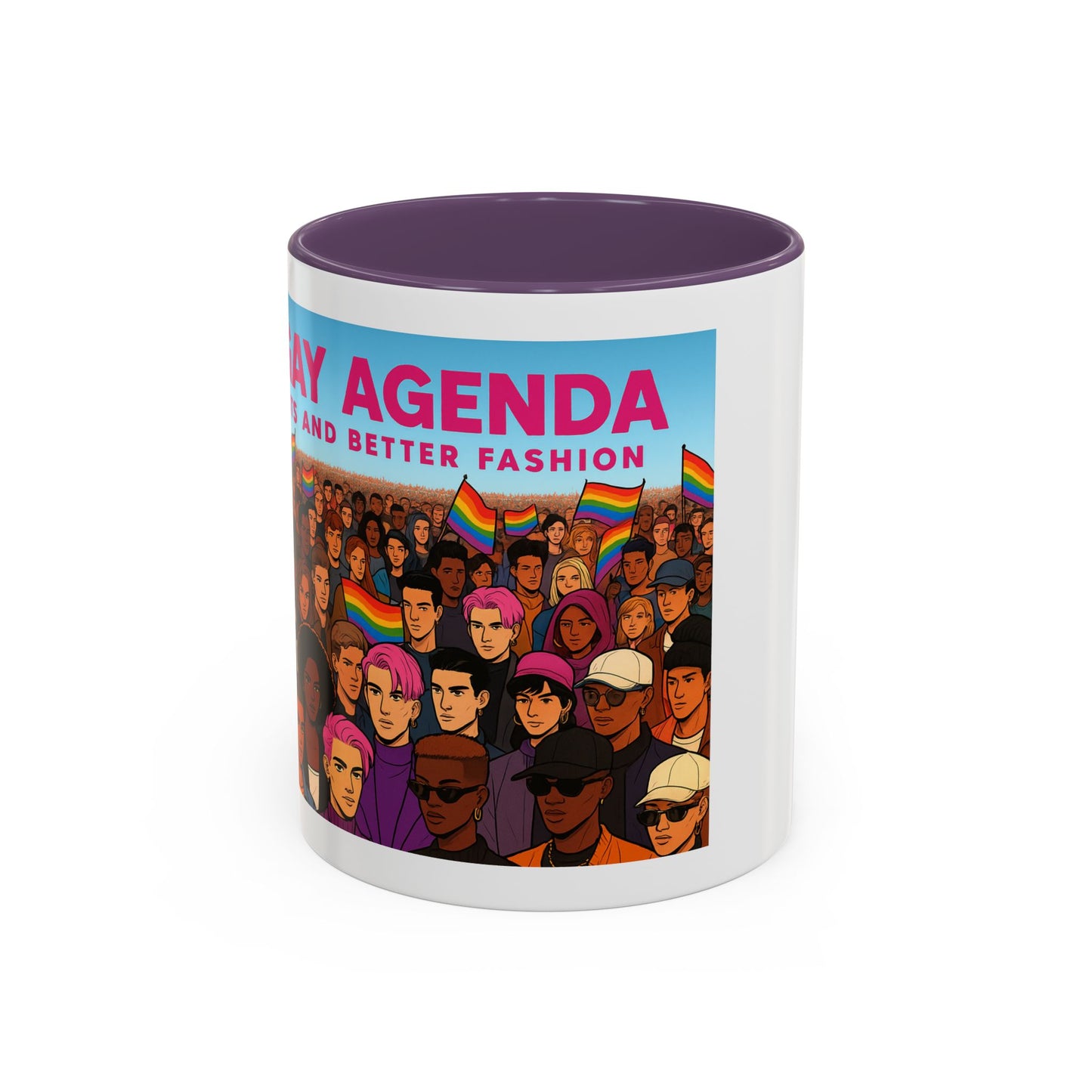 Celebrate Diversity Accent Coffee Mug | LGBTQ+ Pride Mug | Unique Gift for Allies and Activists | Perfect for Home or Office