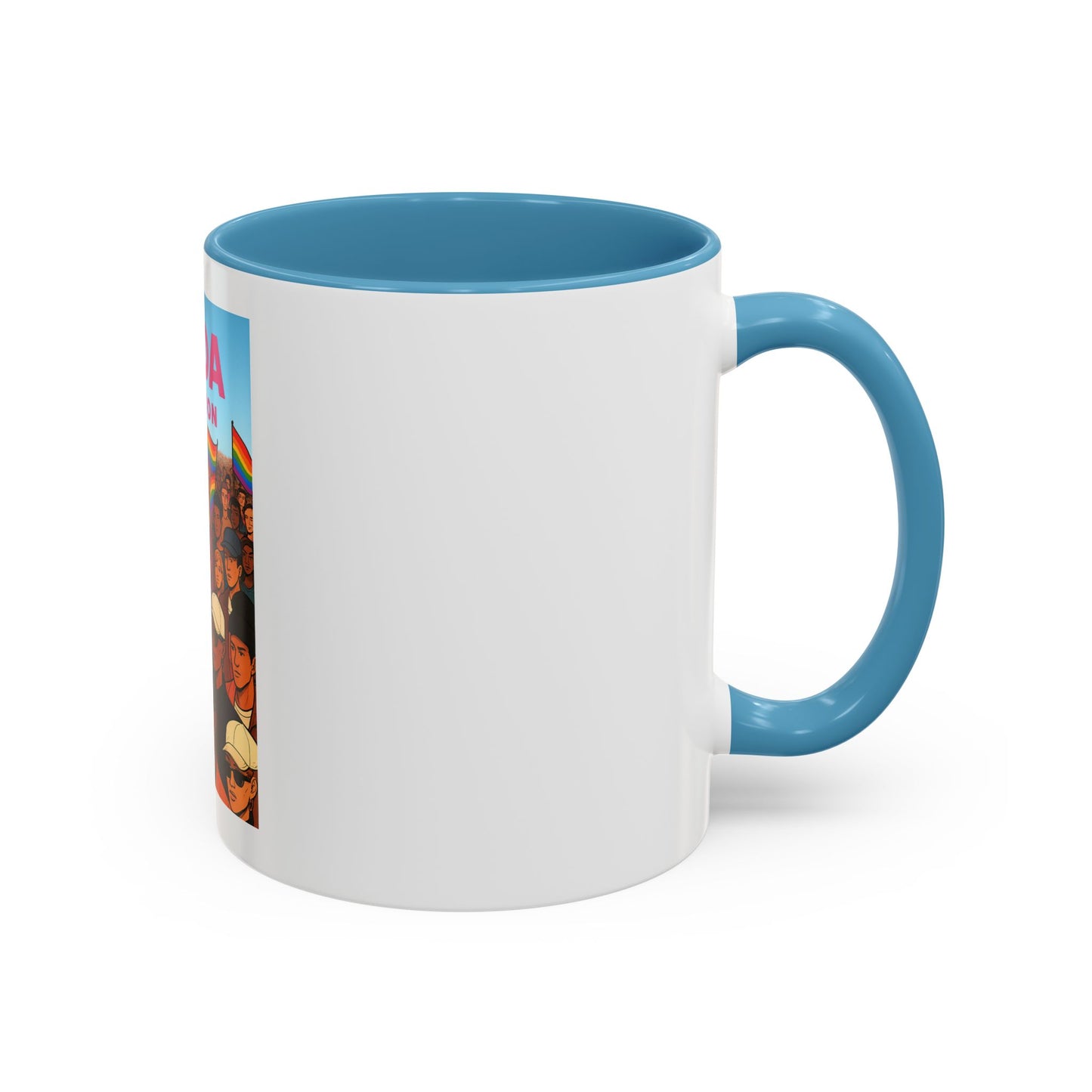 Celebrate Diversity Accent Coffee Mug | LGBTQ+ Pride Mug | Unique Gift for Allies and Activists | Perfect for Home or Office