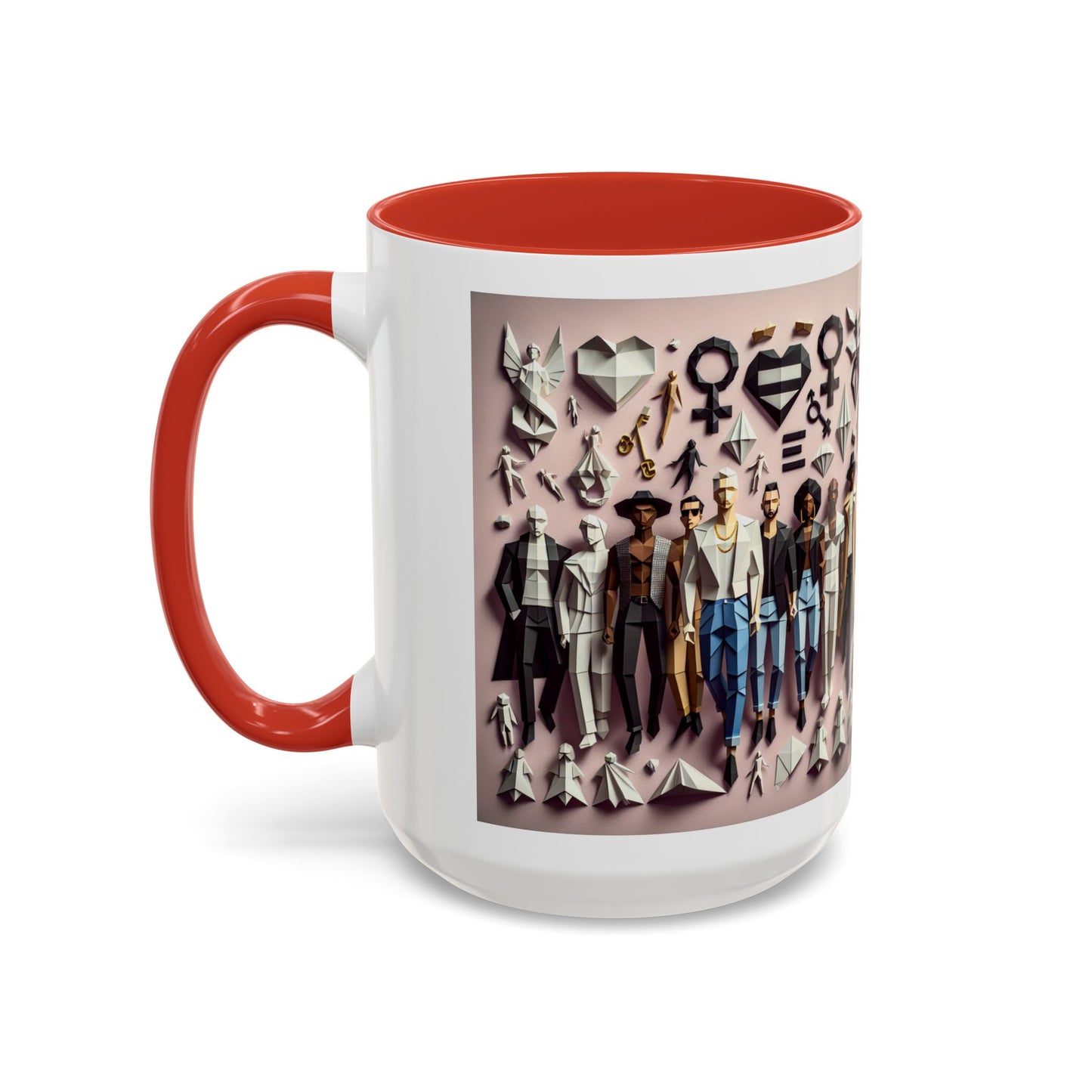 LGBTQIA Pride - Chic Accent Coffee Mug, Unique Artistic Mug, Gift for Coffee Lovers, Modern Home Decor, Ideal for Birthdays & Holidays