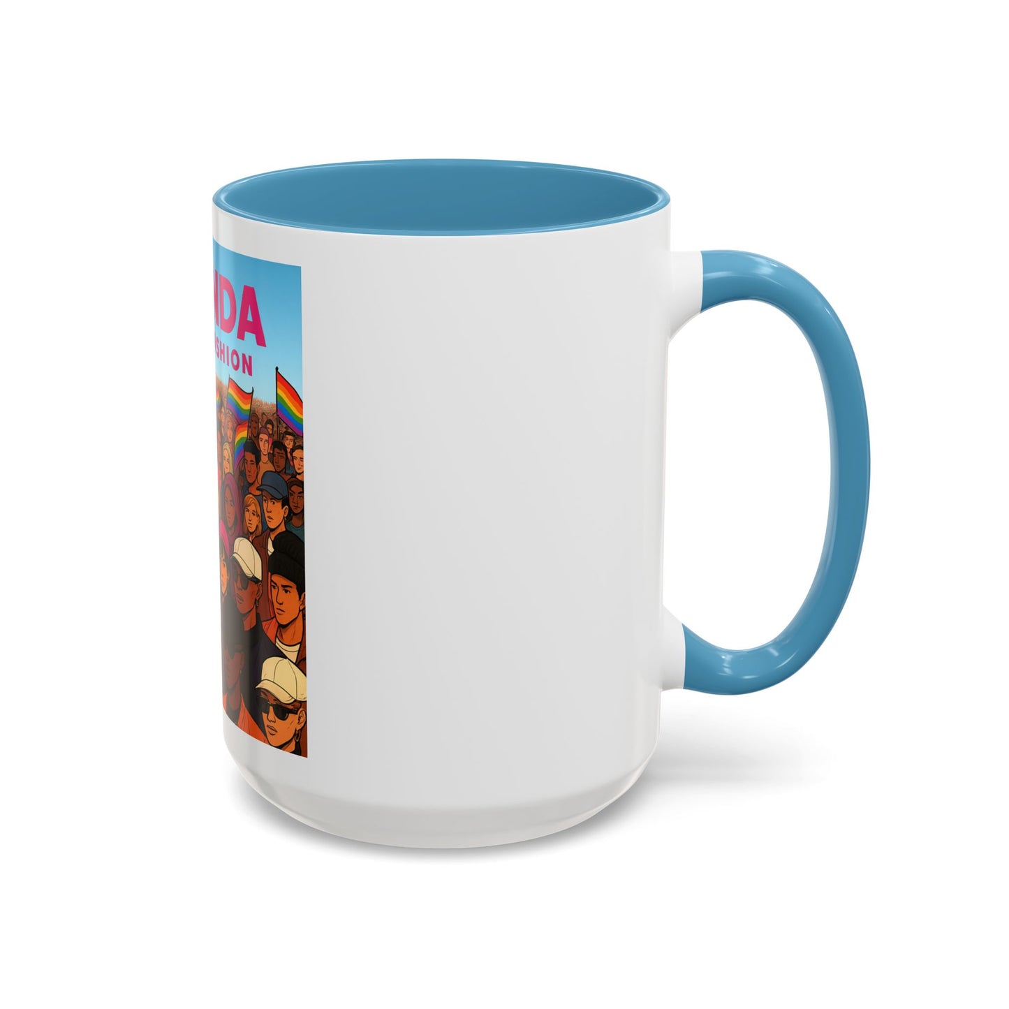 Celebrate Diversity Accent Coffee Mug | LGBTQ+ Pride Mug | Unique Gift for Allies and Activists | Perfect for Home or Office