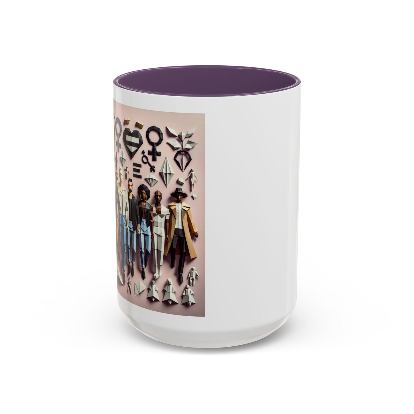 LGBTQIA Pride - Chic Accent Coffee Mug, Unique Artistic Mug, Gift for Coffee Lovers, Modern Home Decor, Ideal for Birthdays & Holidays