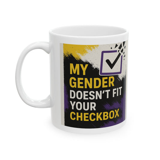 Nonbinary Mug, Motivational Gift, Coffee Lover, Home Office Decor, Unique Choice for Any Celebration