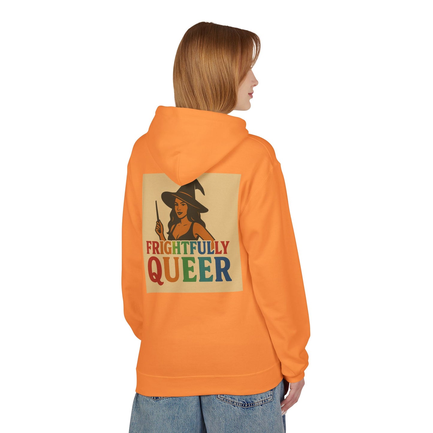 Frightfully Queer Fleece Hoodie, Unisex Halloween Hoodie, Fall Fashion, LGBTQ+ Pride Sweatshirt, Cozy Casual Wear