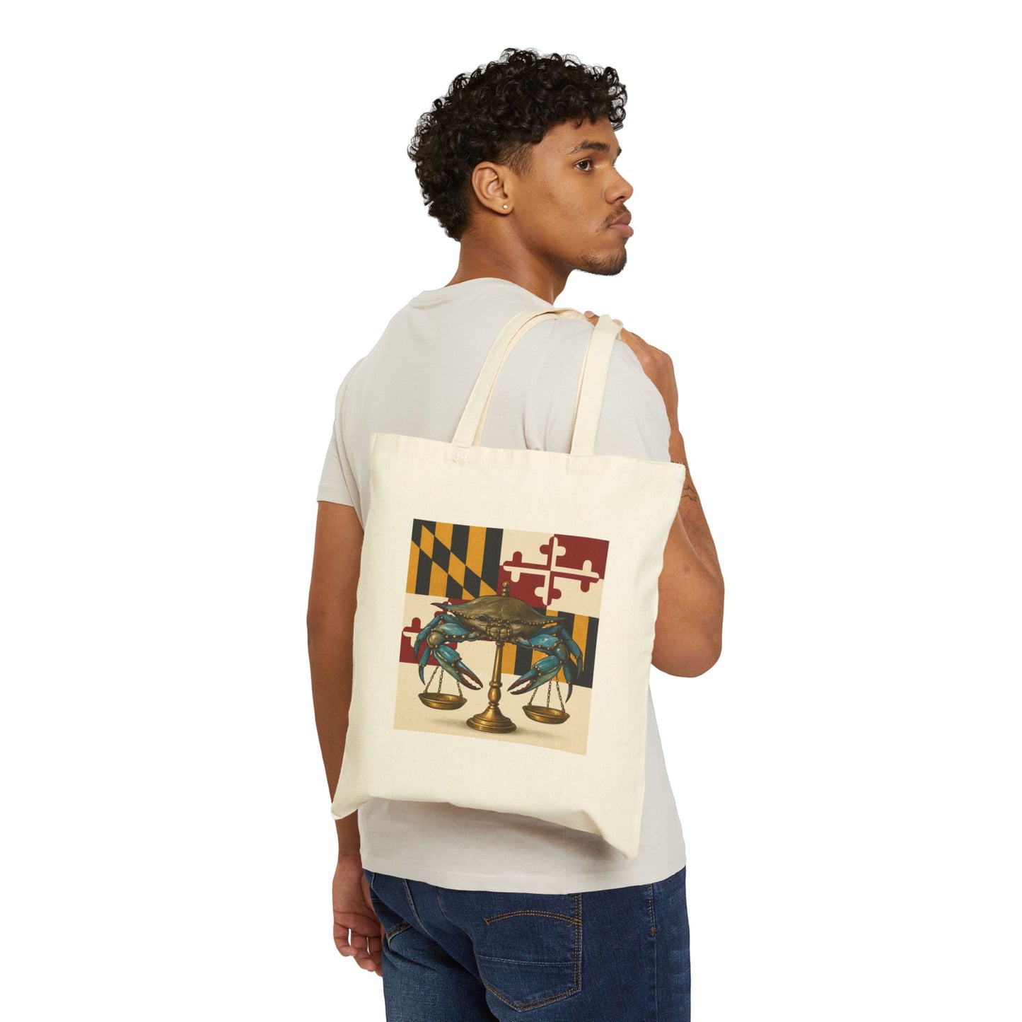 Maryland Defense Attorney Tote Bag, Claws Out Design, Eco-Friendly Shopping Bag, Gift for Crab Lovers, Summer Beach Accessory