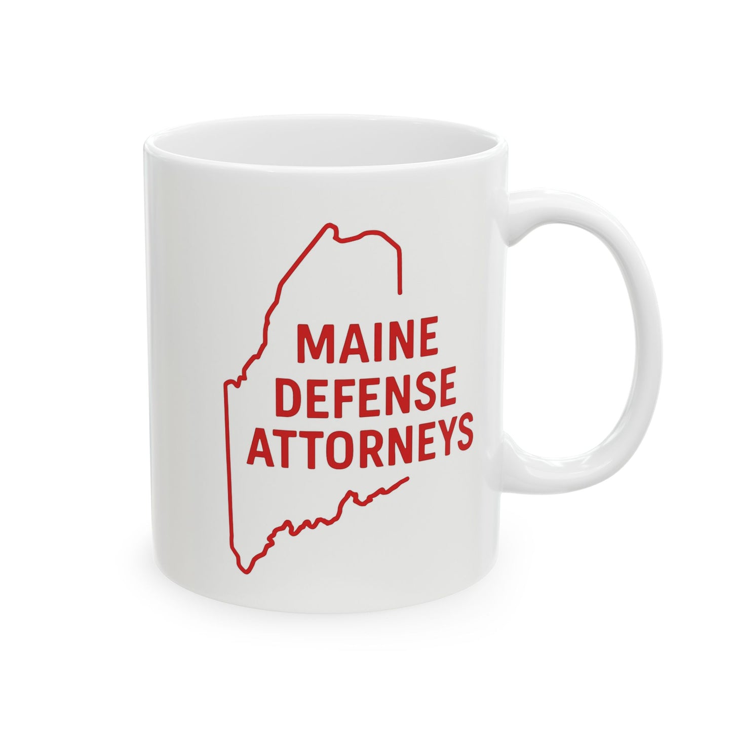 Maine Defense Attorney Ceramic Mug, 11oz or 15oz, Perfect for Coffee Lovers, Lawyers, Attorneys