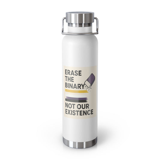 Nonbinary-Copper Insulated Water Bottle, Eco-Friendly Drinkware, Perfect for Activism, LGBTQ+ Pride, Fitness, Travel, Gifts