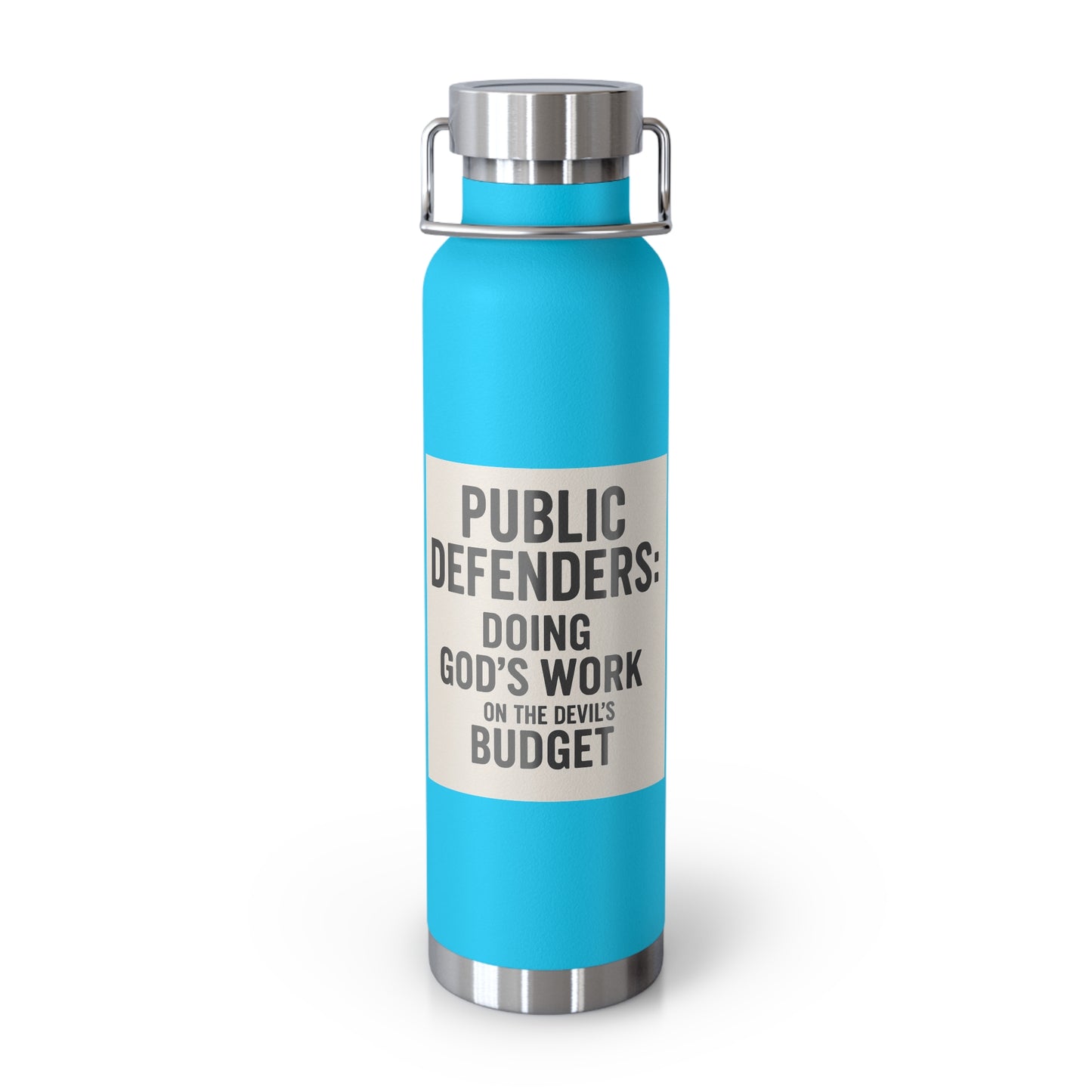Public Defender Insulated Water Bottle, Glass of Courage, Gifts for Lawyers, Legal Appreciation, Motivational Hydration