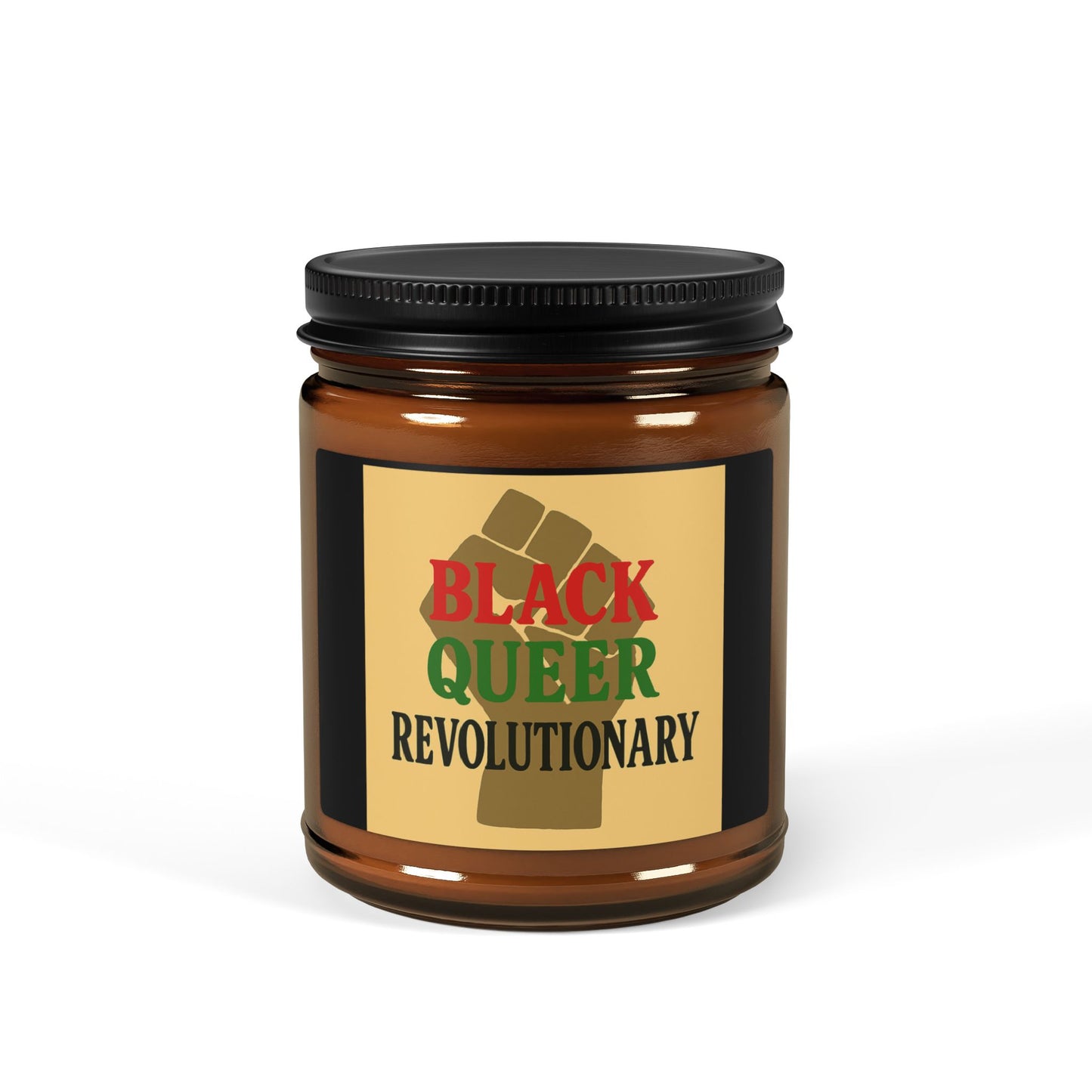 Empowering Scented Soy Candle, Aromatherapy Gift, Black Queer Revolutionary, Eco-Friendly Home Decor, Multi-Size, Relaxation