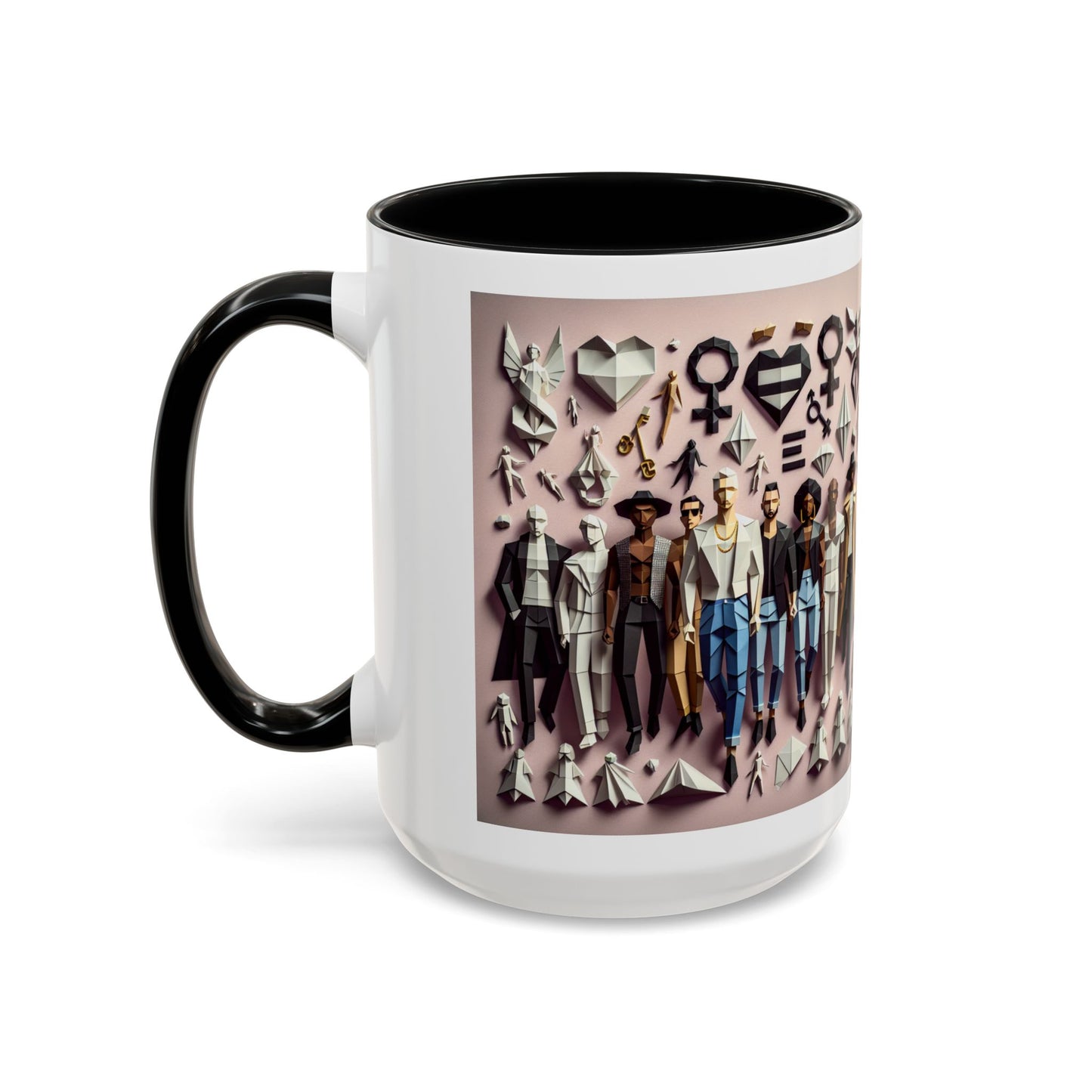 LGBTQIA Pride - Chic Accent Coffee Mug, Unique Artistic Mug, Gift for Coffee Lovers, Modern Home Decor, Ideal for Birthdays & Holidays