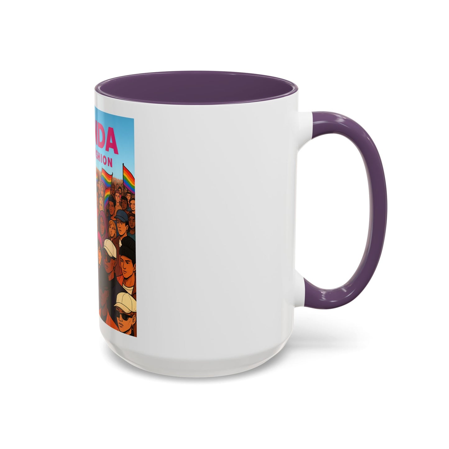 Celebrate Diversity Accent Coffee Mug | LGBTQ+ Pride Mug | Unique Gift for Allies and Activists | Perfect for Home or Office