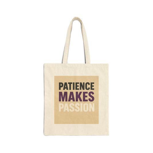 Demisexual - Patience Makes Passion Tote Bag, Eco-Friendly Shopping Bag, Reusable Grocery Tote