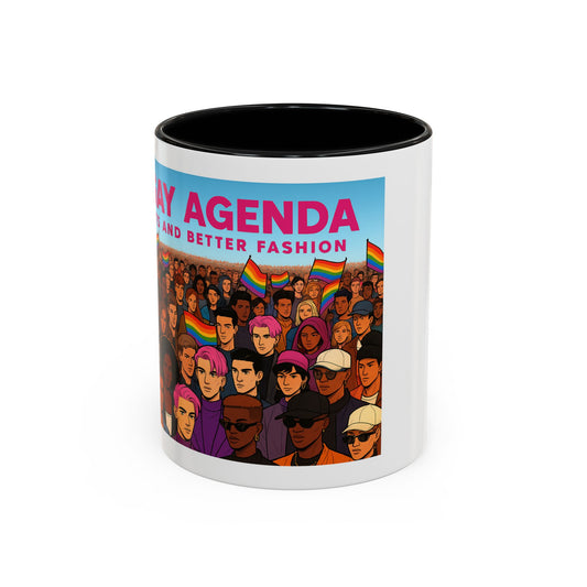 Celebrate Diversity Accent Coffee Mug | LGBTQ+ Pride Mug | Unique Gift for Allies and Activists | Perfect for Home or Office