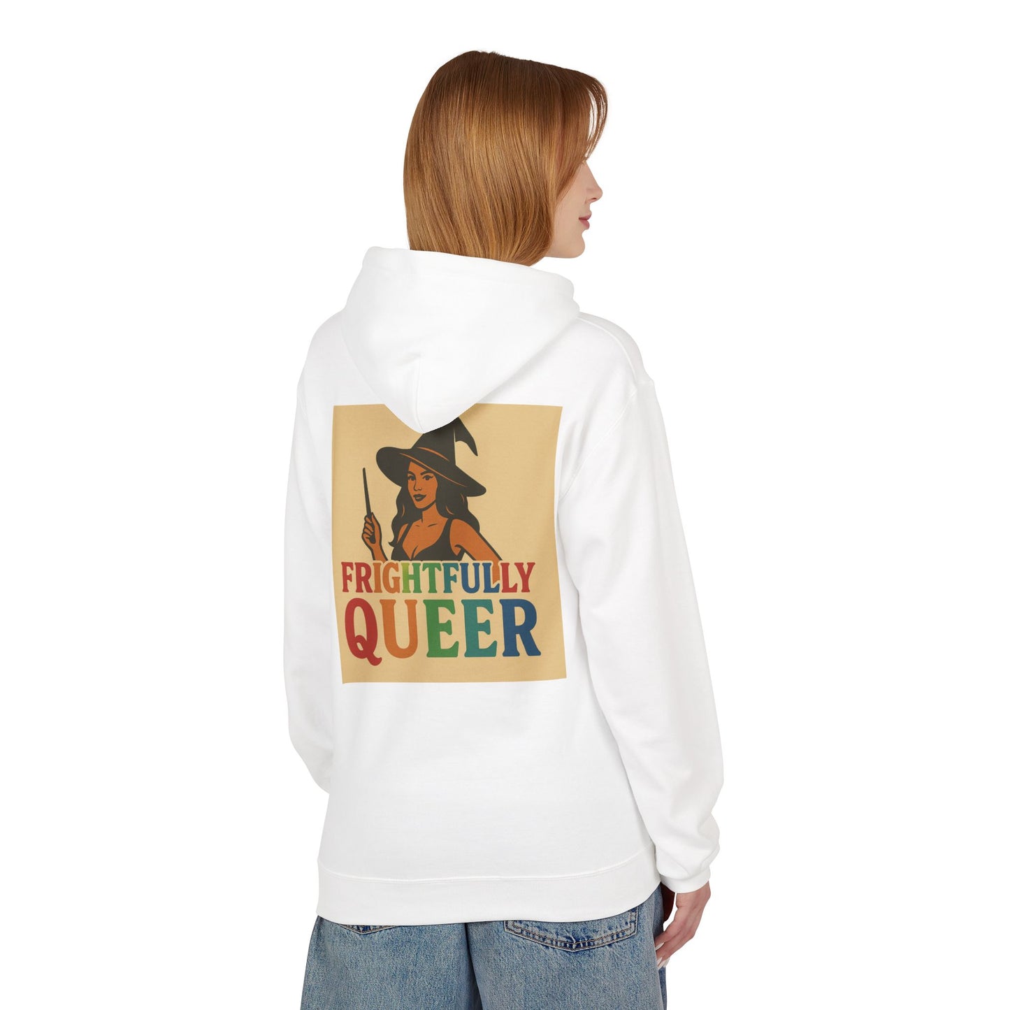 Frightfully Queer Fleece Hoodie, Unisex Halloween Hoodie, Fall Fashion, LGBTQ+ Pride Sweatshirt, Cozy Casual Wear