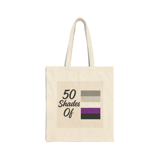 Graysexual - 50 Shades Of Cotton Canvas Tote Bag - Eco-Friendly, Reusable Shopping Bag, Gift for Book Lovers, Stylish Grocery Tote, Everyday Carryall