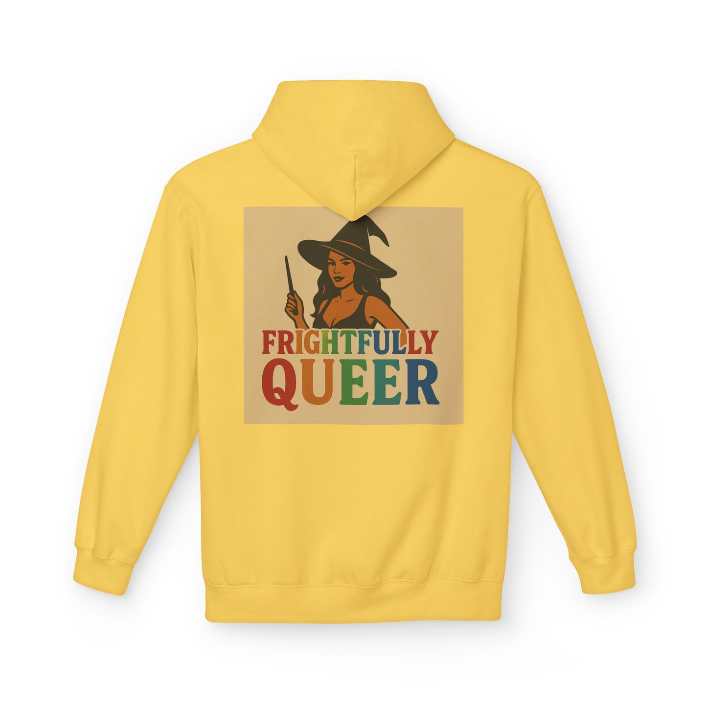 Frightfully Queer Fleece Hoodie, Unisex Halloween Hoodie, Fall Fashion, LGBTQ+ Pride Sweatshirt, Cozy Casual Wear