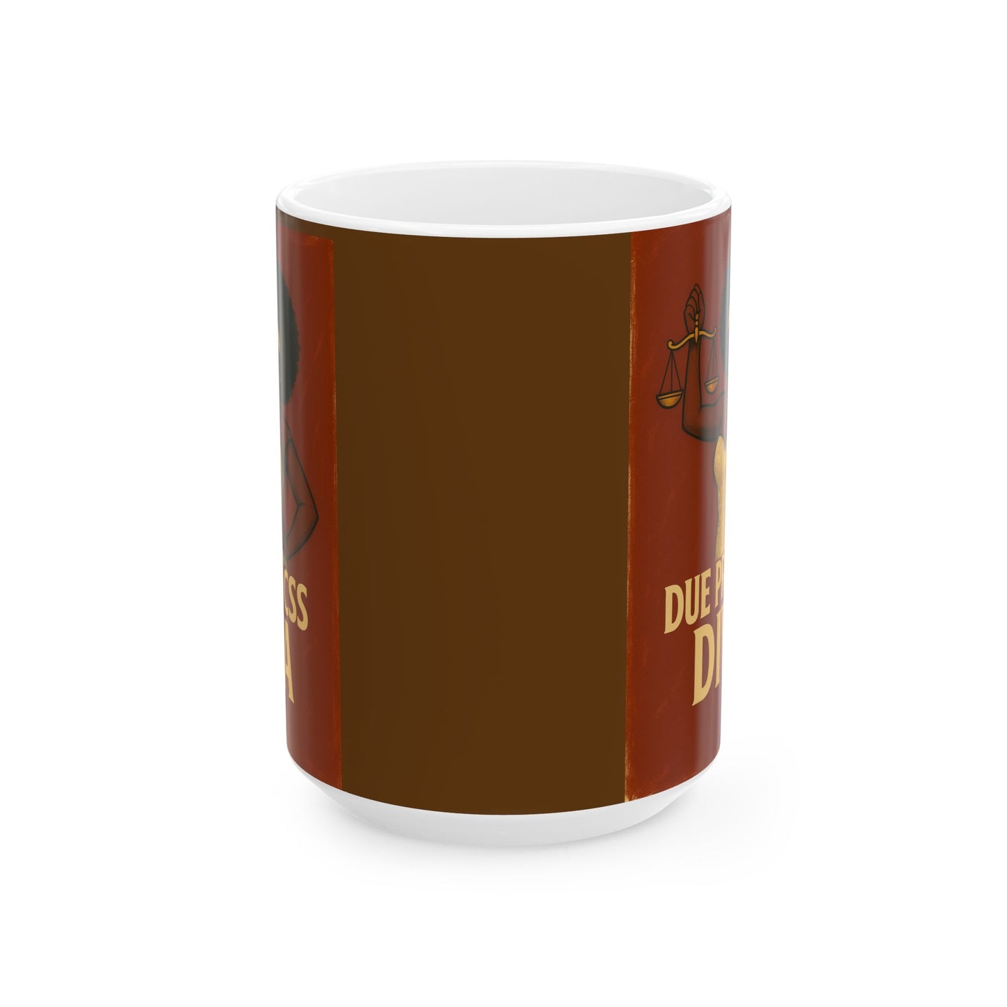 Humorous Justice Ceramic Mug - Perfect Gift for Lawyers, Graduates, Coffee Lovers, Funny Office Decor, Legal Humor