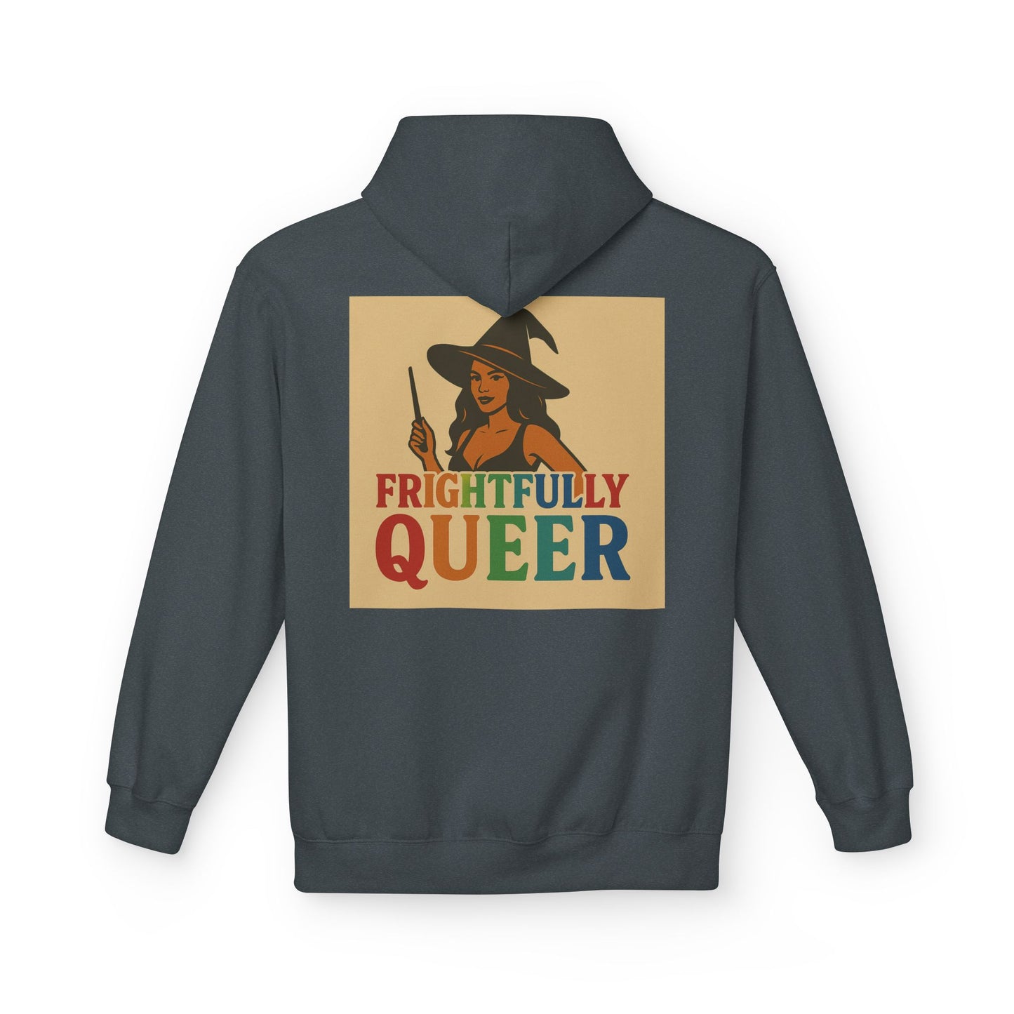 Frightfully Queer Fleece Hoodie, Unisex Halloween Hoodie, Fall Fashion, LGBTQ+ Pride Sweatshirt, Cozy Casual Wear