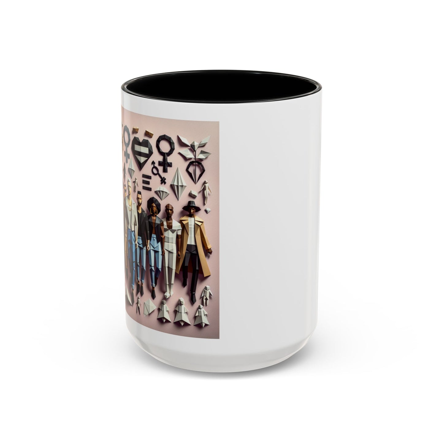 LGBTQIA Pride - Chic Accent Coffee Mug, Unique Artistic Mug, Gift for Coffee Lovers, Modern Home Decor, Ideal for Birthdays & Holidays