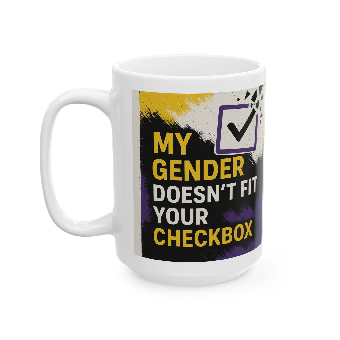 Nonbinary Mug, Motivational Gift, Coffee Lover, Home Office Decor, Unique Choice for Any Celebration