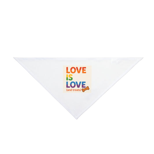Rainbow Love Pet Bandana | Cute Dog Accessory, LGBTQ+ Pride, Summer Pet Fashion, Gift for Pet Lovers, Pet Parade