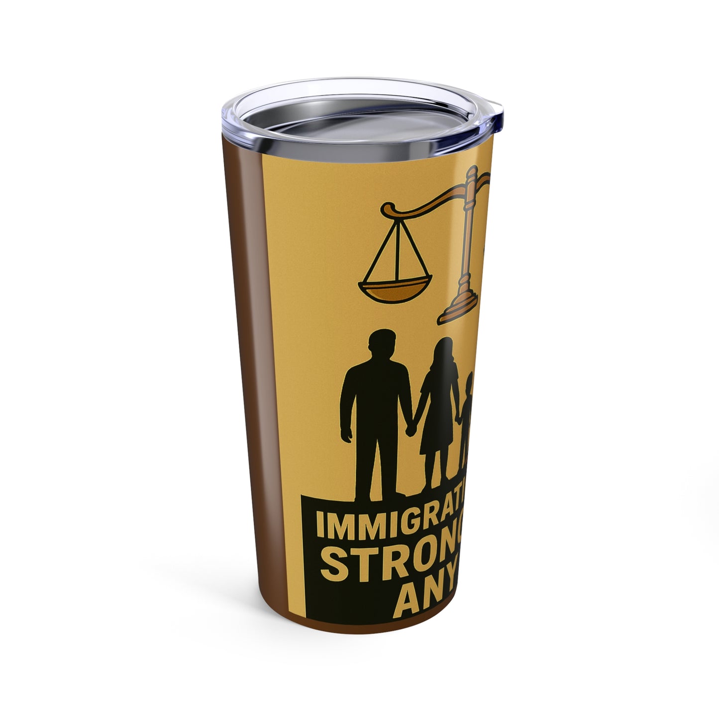 Empowerment Tumbler 20oz | Immigration Justice Travel Mug, Advocacy Drinkware, Inspirational Gift, Coffee Cup, Supporter Merchandise