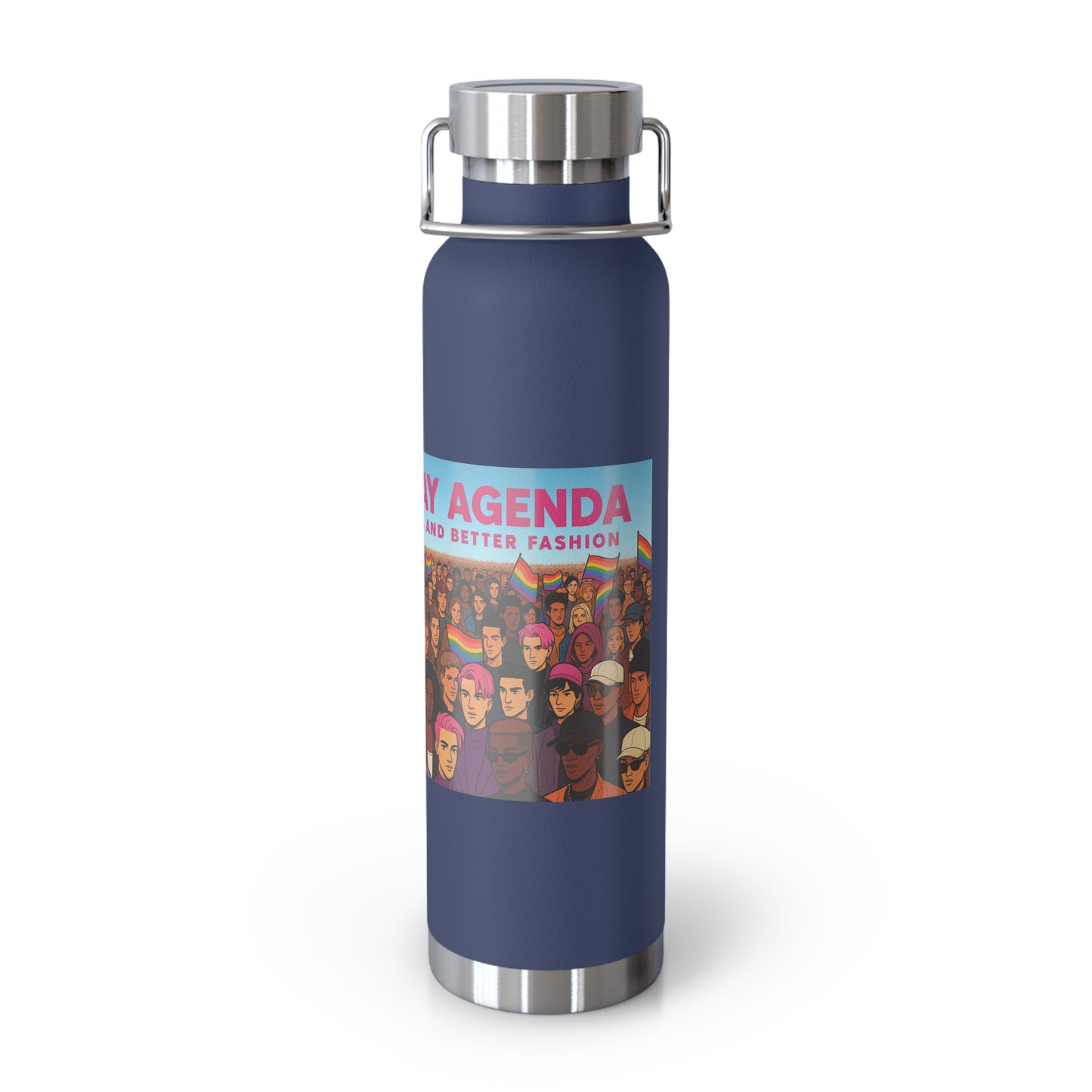 LGBTQ+ Insulated Water Bottle, Eco-Friendly Hydration, Pride Gifts, Trendy Travel Mug, Stainless Steel Flask