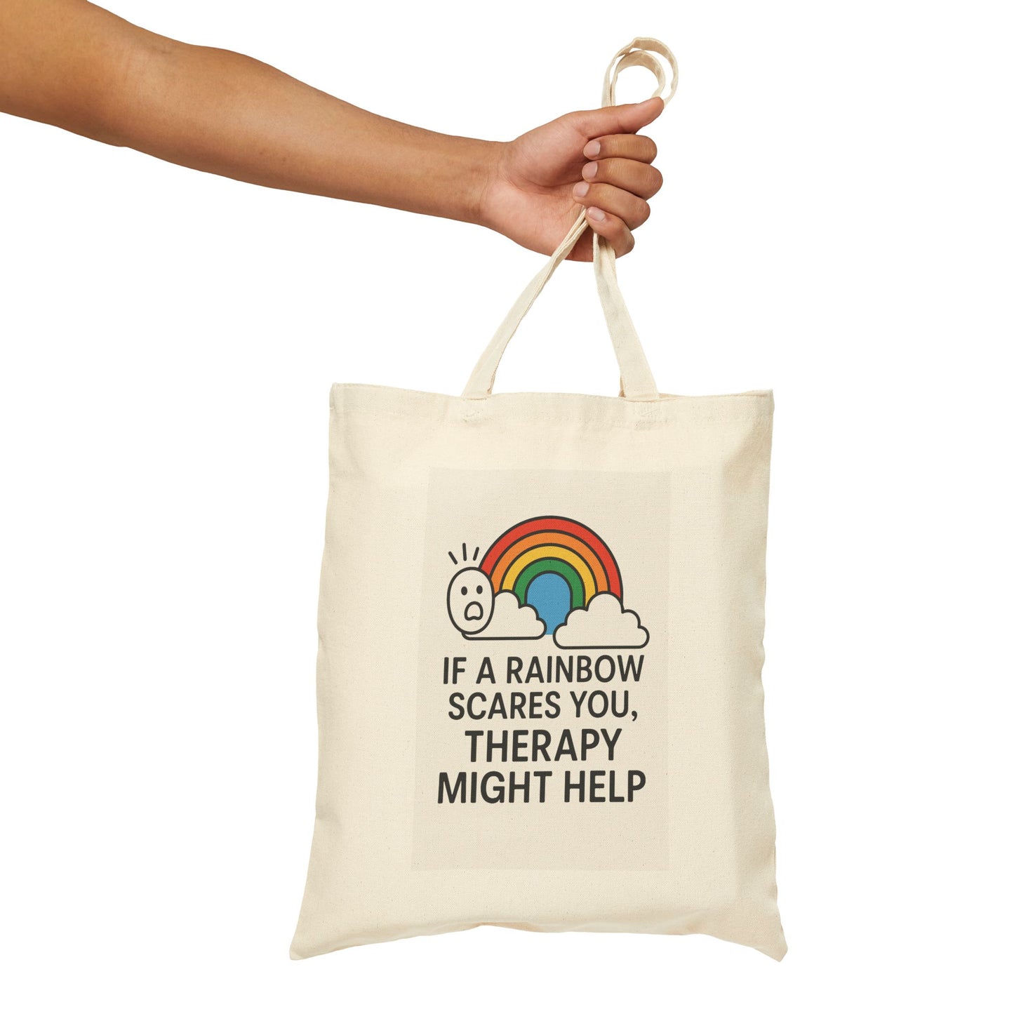 LGBTQIA Rainbow Tote Bag | Canvas Shopping Bag, Eco-Friendly Tote, Beach Bag, Art Bag, Pride Bag