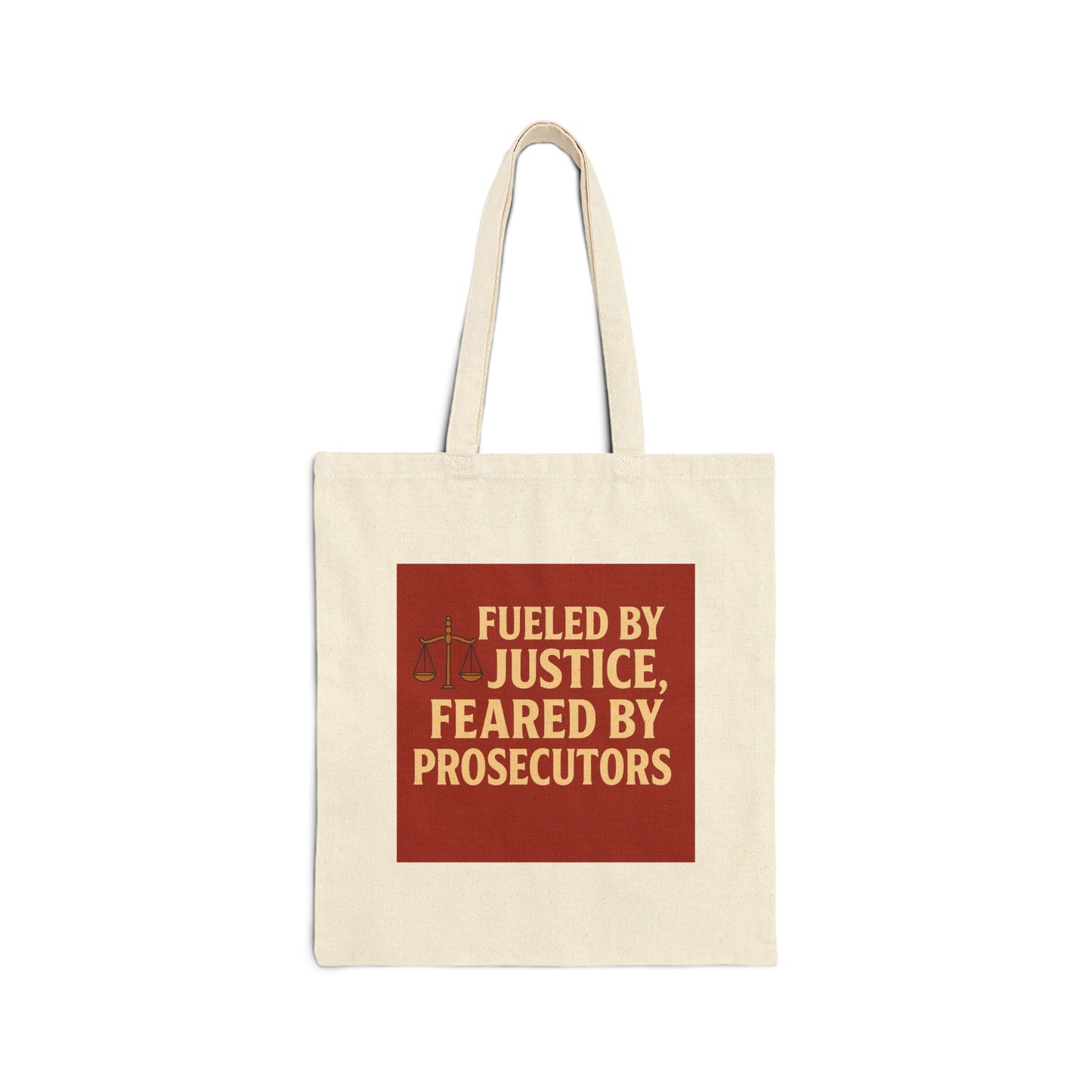 Justice-Themed Cotton Tote Bag, Eco-Friendly Bag, Legal Gift, Advocate Tote, Everyday Carryall