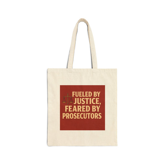 Justice-Themed Cotton Tote Bag, Eco-Friendly Bag, Legal Gift, Advocate Tote, Everyday Carryall