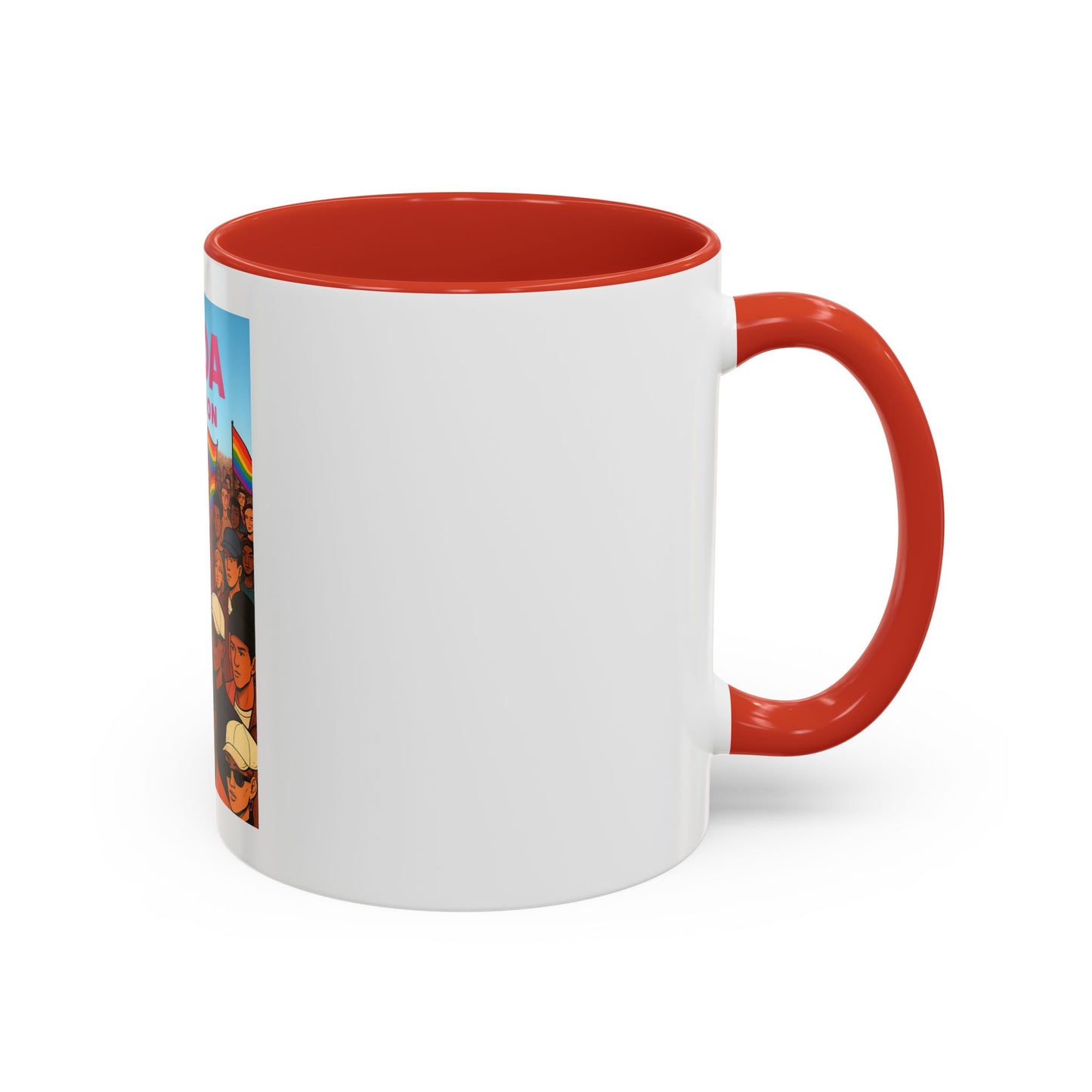 Celebrate Diversity Accent Coffee Mug | LGBTQ+ Pride Mug | Unique Gift for Allies and Activists | Perfect for Home or Office