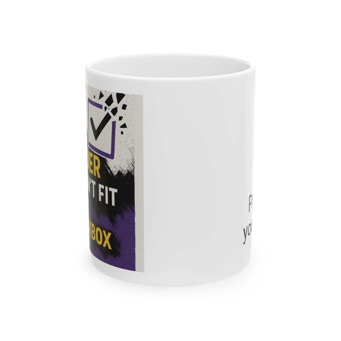 Nonbinary Mug, Motivational Gift, Coffee Lover, Home Office Decor, Unique Choice for Any Celebration
